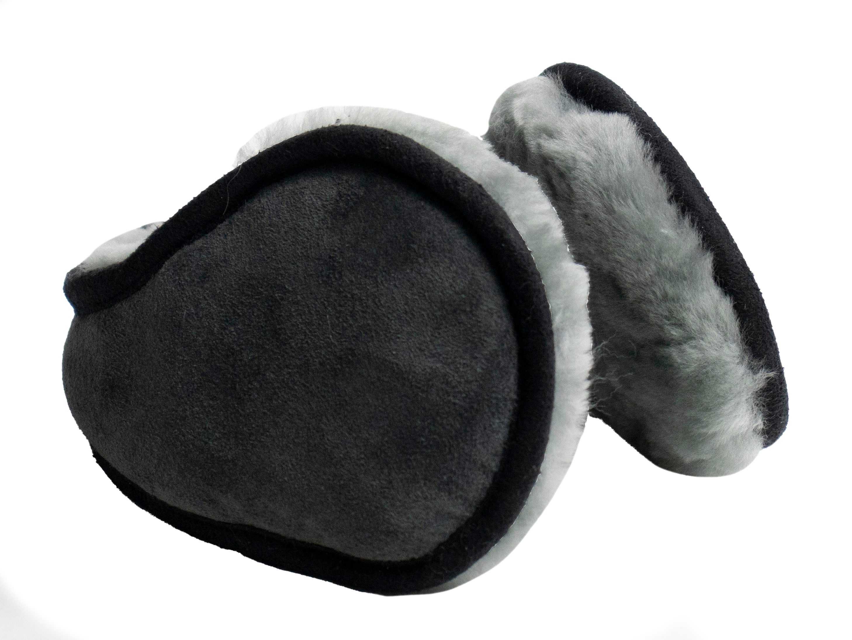 Reissner Lammfelle Ohrenwärmer Nackenbügel Ohrenschützer ELIA Merino Lammfell Veloursleder gefüttert mit weichem Lammfell