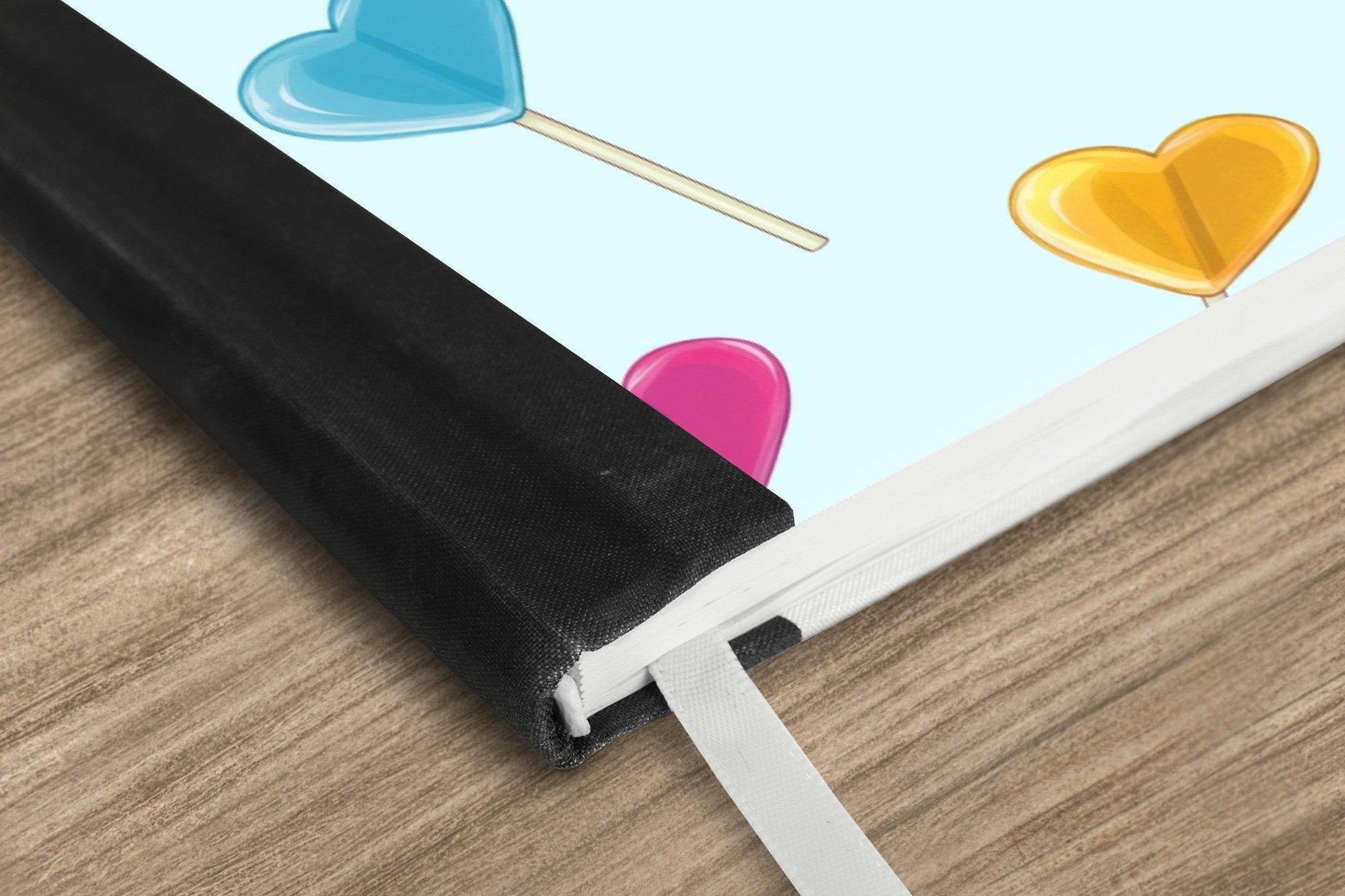 Thumbnail - MuchoWow Notizbuch Lollipop - Regenbogen - Bonbon, Notebook, Notizblock a5, Tagebuch, Journal Liniert