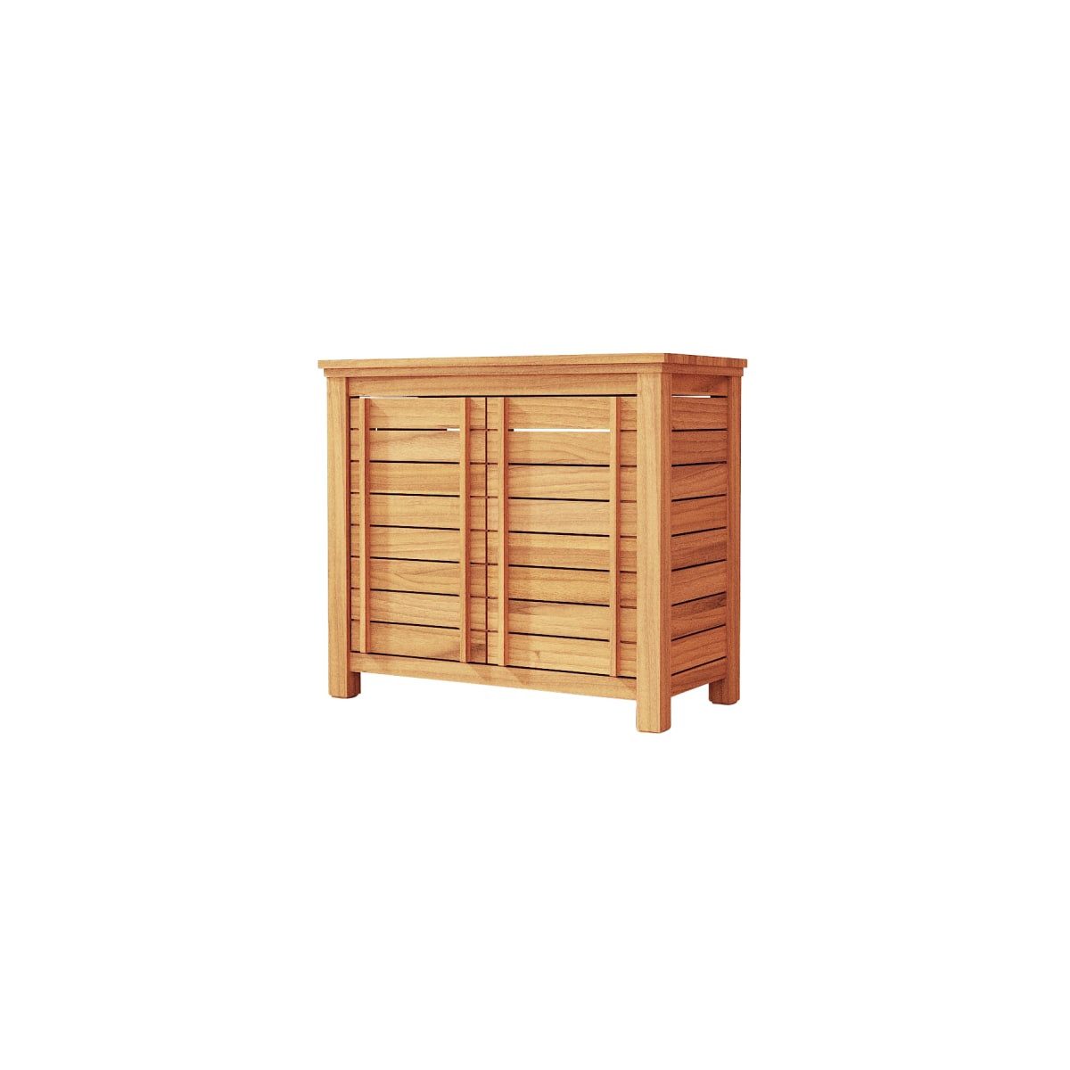 Tikamoon Waschtisch Rose – Schrank aus massivem Teak 90 cm