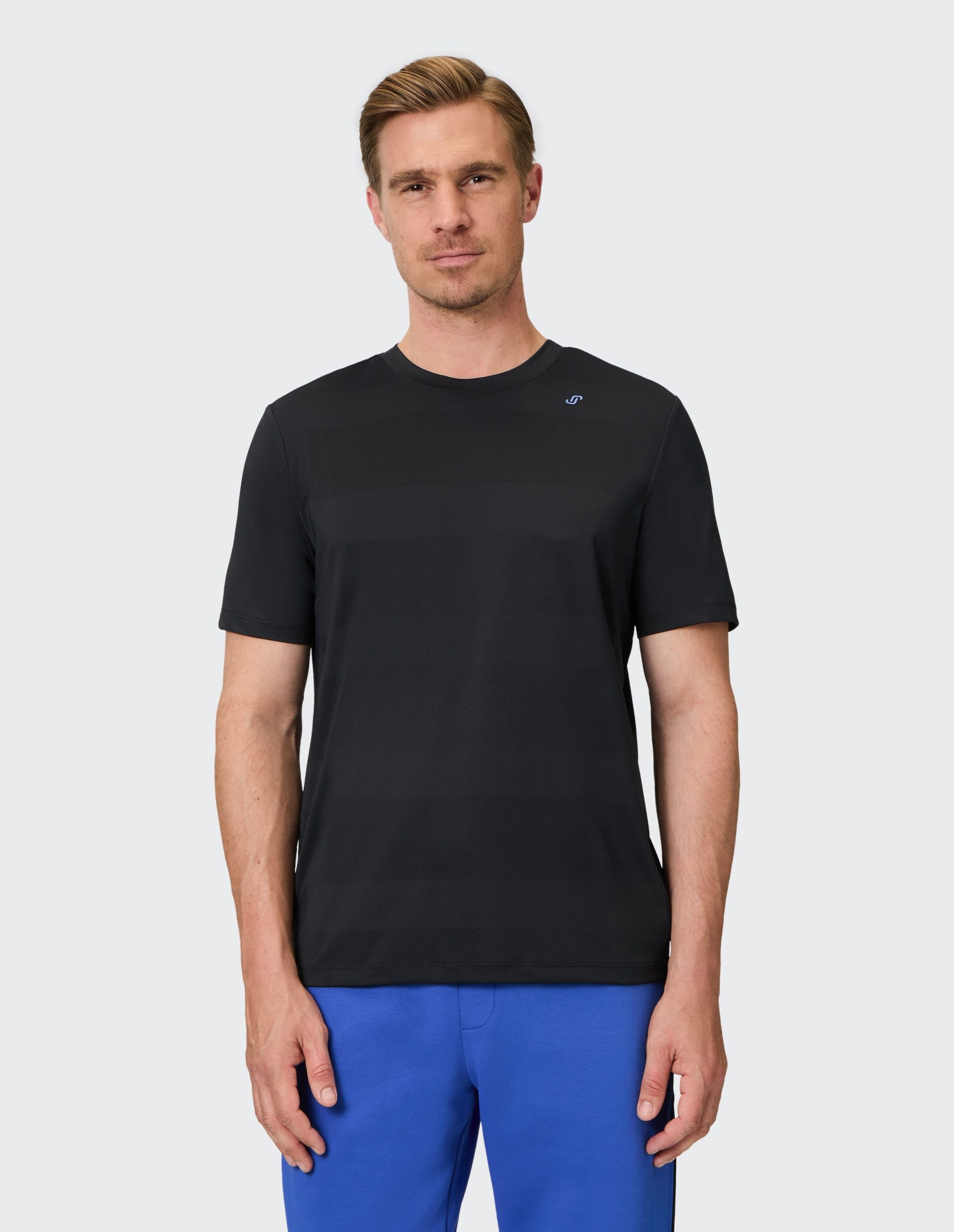 Joy T-Shirt G-Style_T-Shirt Jacquard anthracite stripes