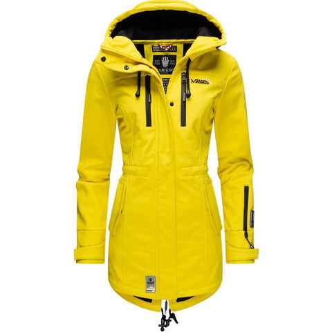 Marikoo Funktionsmantel Zimtzicke sportlicher Softshell Parka mit Kapuze