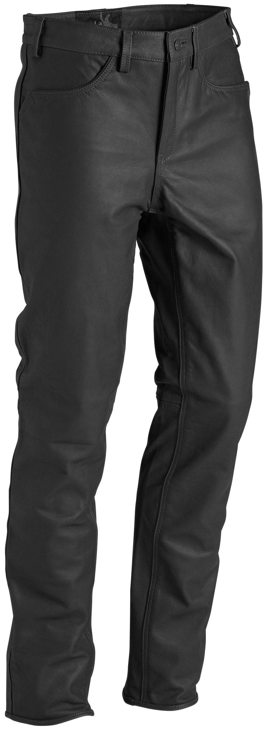 La Chasse® Lederhose Jagd Lederhose strapazierfähig Herren Büffellederhose aus Büffelleder schwarz