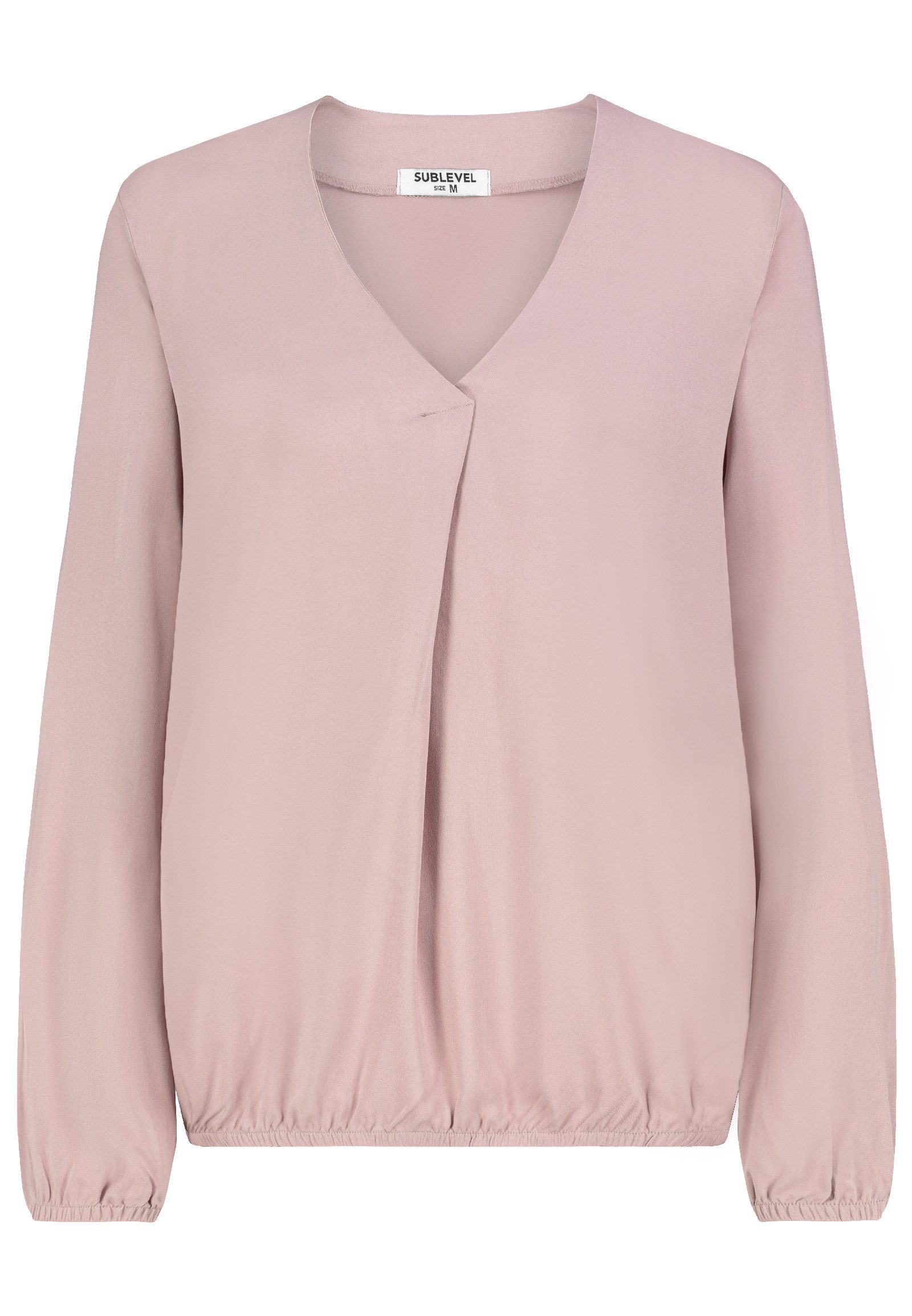 SUBLEVEL Blusenshirt Elegantes Design, V-Ausschnitt, Langarm, günstig online kaufen