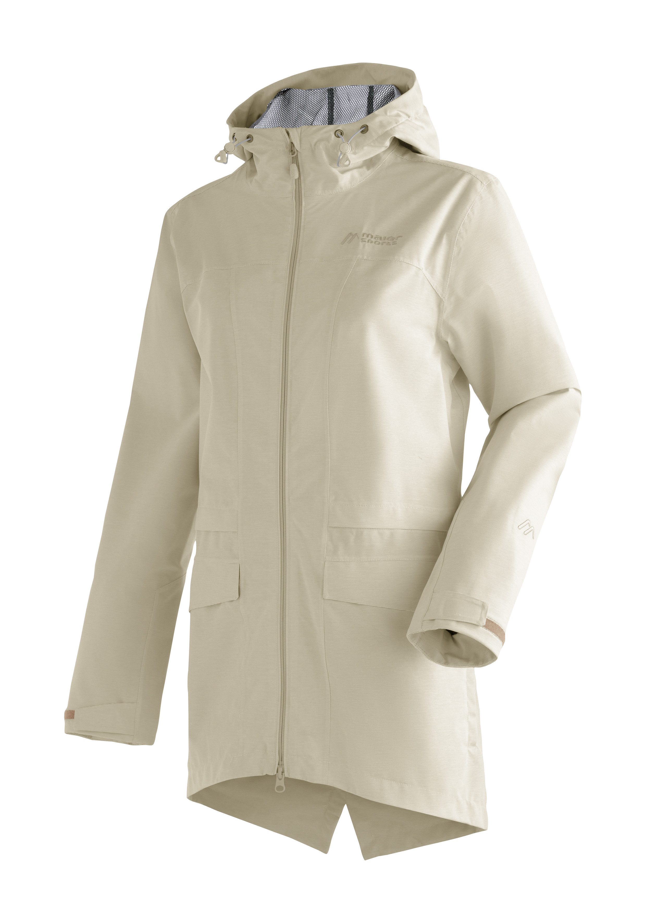 Maier Sports Outdoorjacke Echaz Coat W lange Damen Wanderjacke mit Kapuze, günstig online kaufen