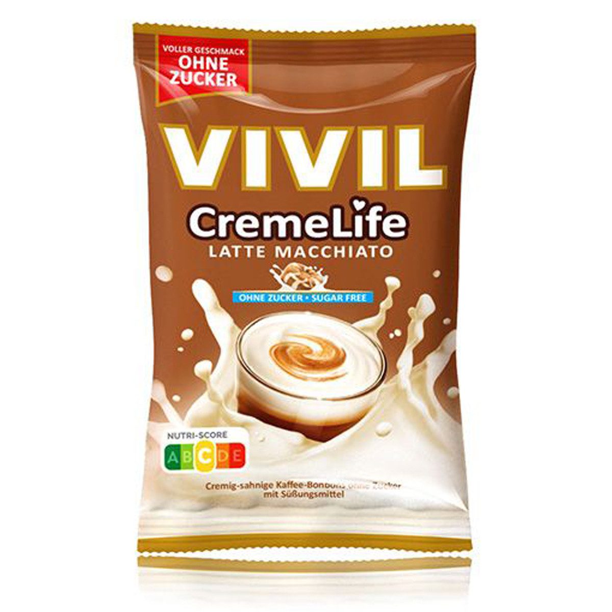 VIVIL Süßigkeit, Vivil Creme Life Latte Macchiato Lutschbonbons zuckerfrei 90g