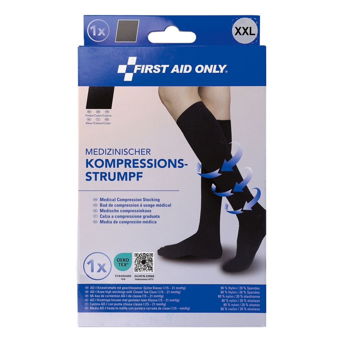 FIRST AID ONLY® Kompressionsstrümpfe kniehoch