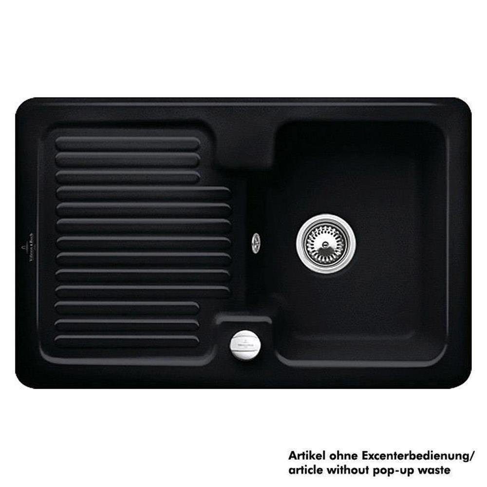 Villeroy & Boch Küchenspüle Villeroy & Boch Einbauspüle Condor 45, 80/51 cm Premiumline J0 Chromit (glänzend)
