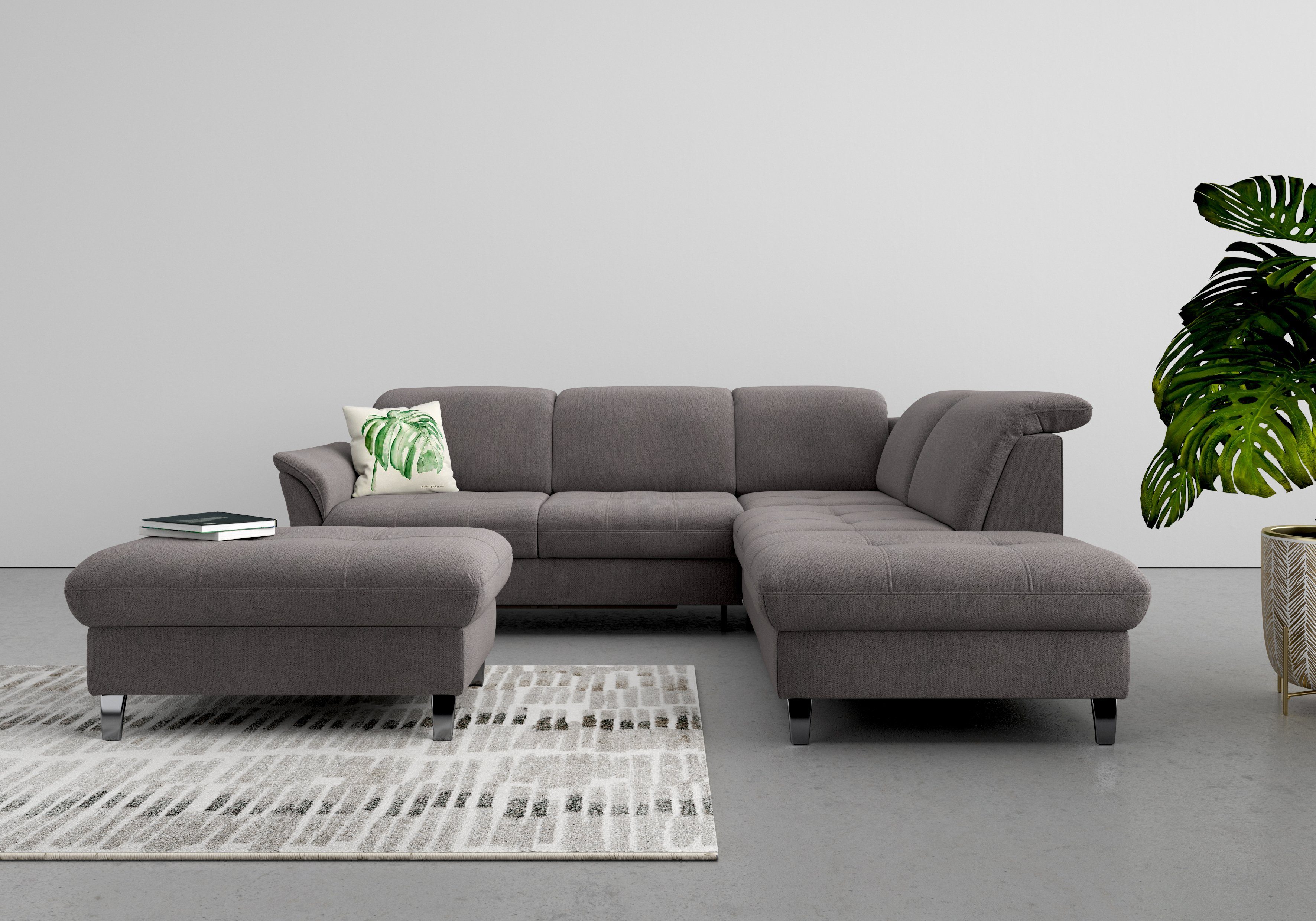 sit&more Ecksofa "Maggiore L-Form" wahlweise mit Kopfteilverstellung, Bettf günstig online kaufen