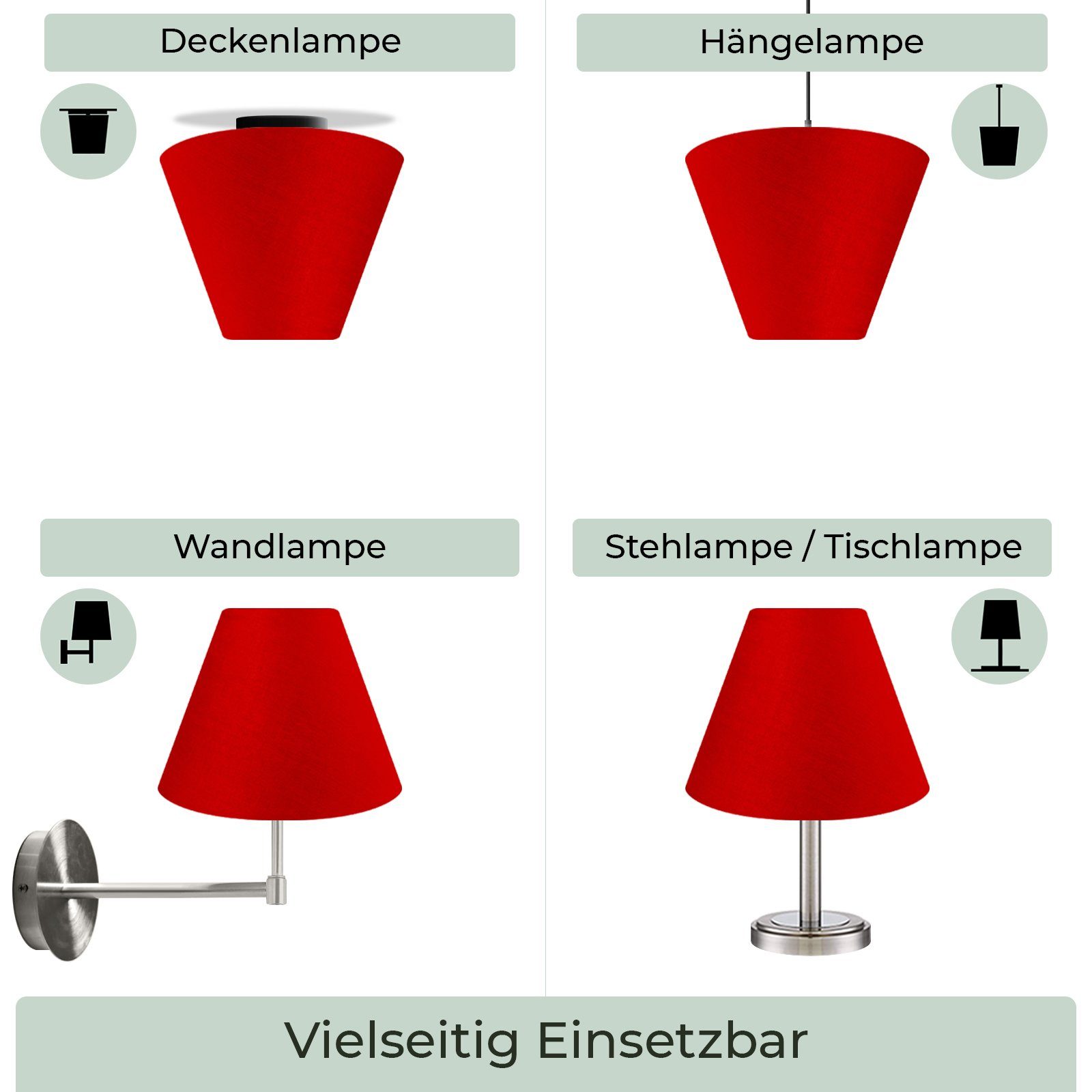 Wogati Lampenschirm Wogati Premium Stehlampe Lampenschirm Konisch