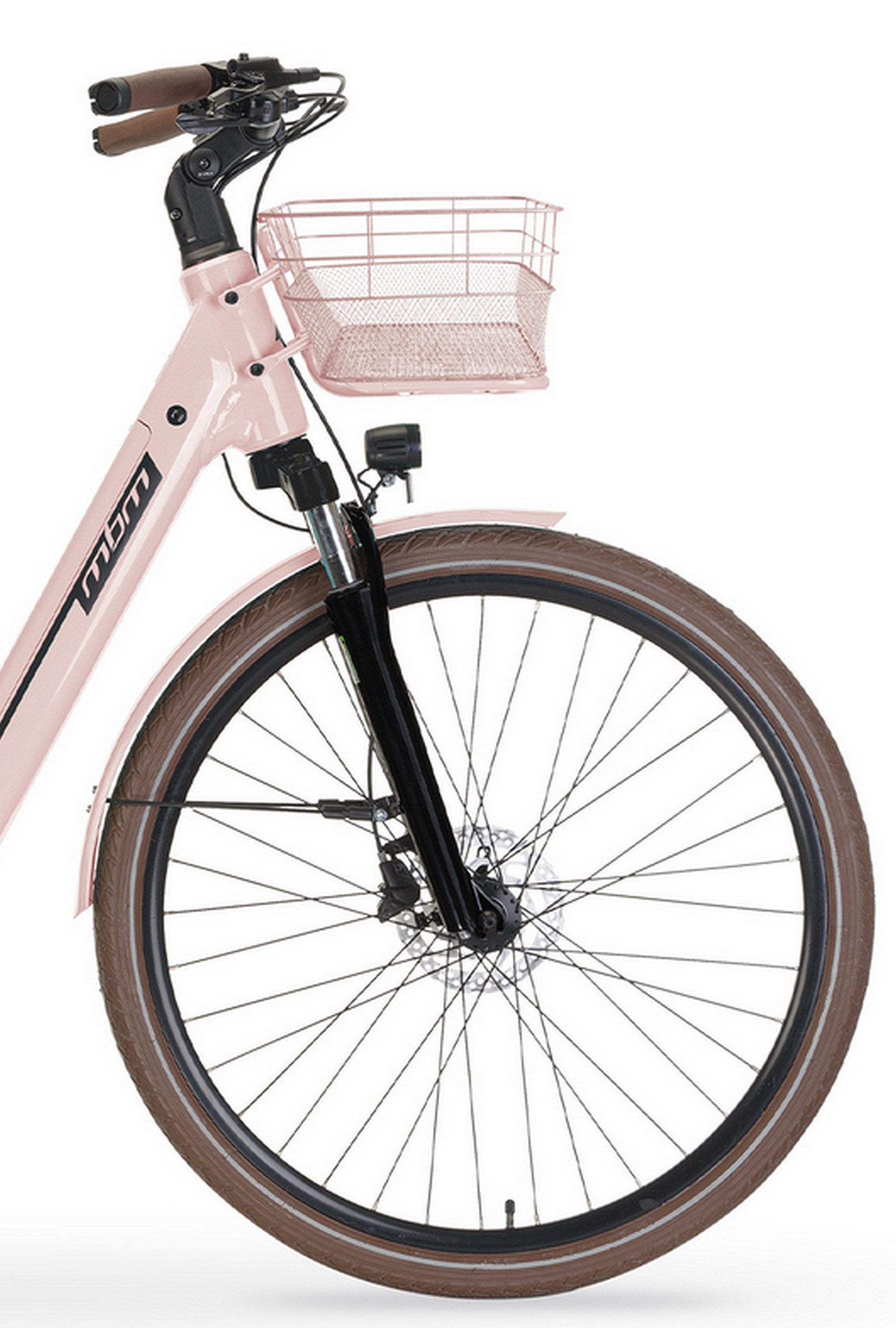 MBM E-Bike, 7 Gang 7-Gang Shimano Acera Schaltwerk, 7-Gang Shimano Acera Schaltwerk, Bürstenloser, wartungsfreierEtrotek Heckmotor 45Nm, 540 Wh, Elektro-Citybike NEFELE 28 Zoll