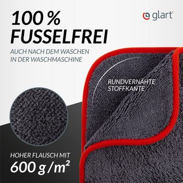 Glart 443TP Pkw Poliertuch 3er Set Auto Mikrofasertücher 40x40cm, saugstark Mikrofasertuch (80% Polyester, 20% Nylon, 40x40 cm)