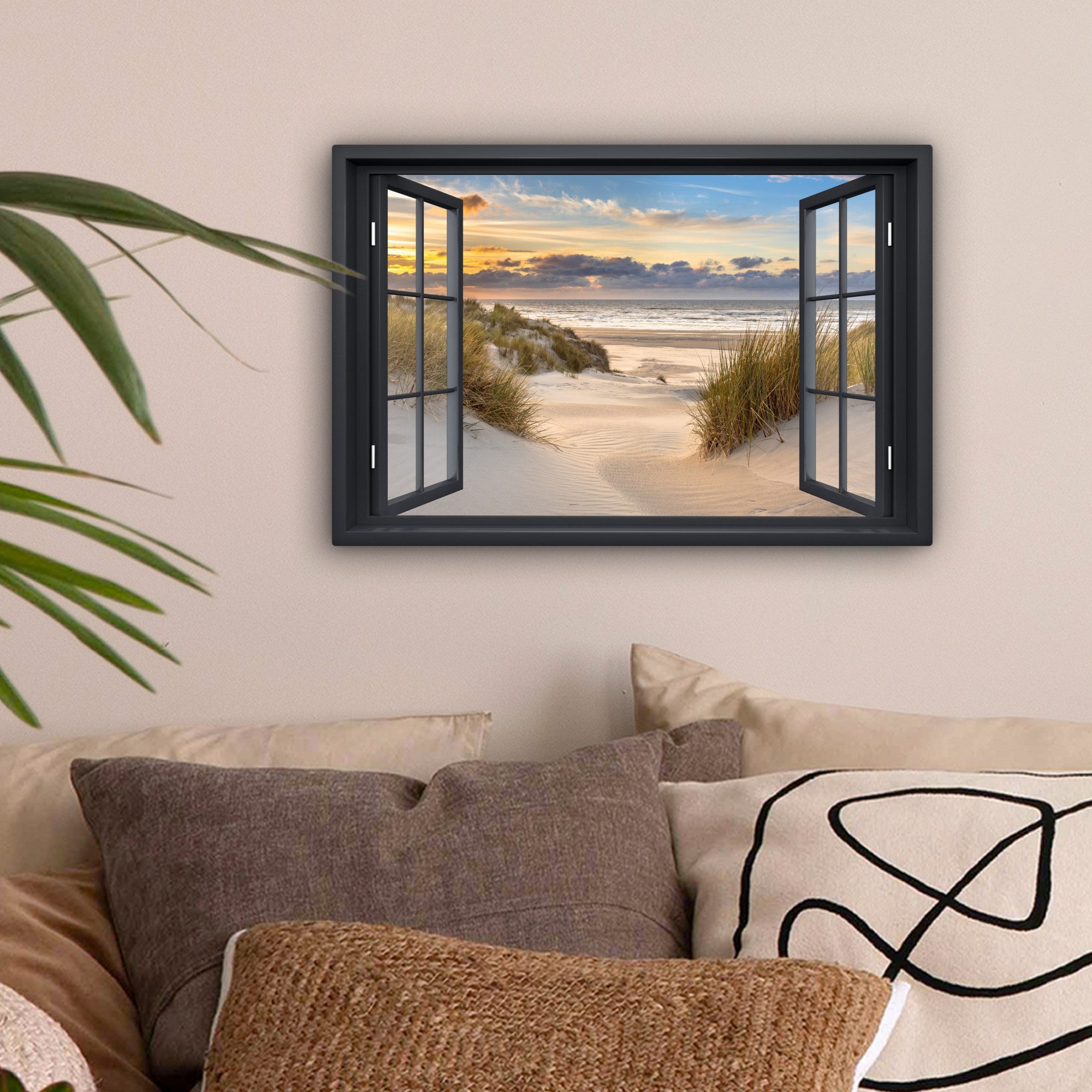 OneMillionCanvasses® Leinwandbild Aussicht - Strand - günstig online kaufen