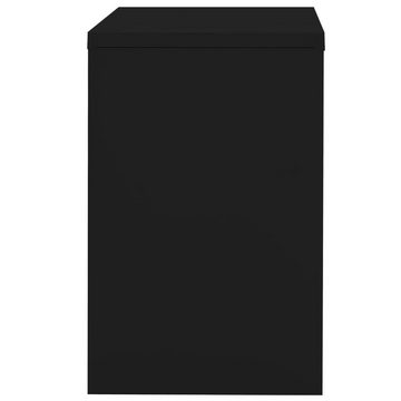 furnicato Aktenschrank Schwarz 90x46x72,5 cm Stahl (1-St)