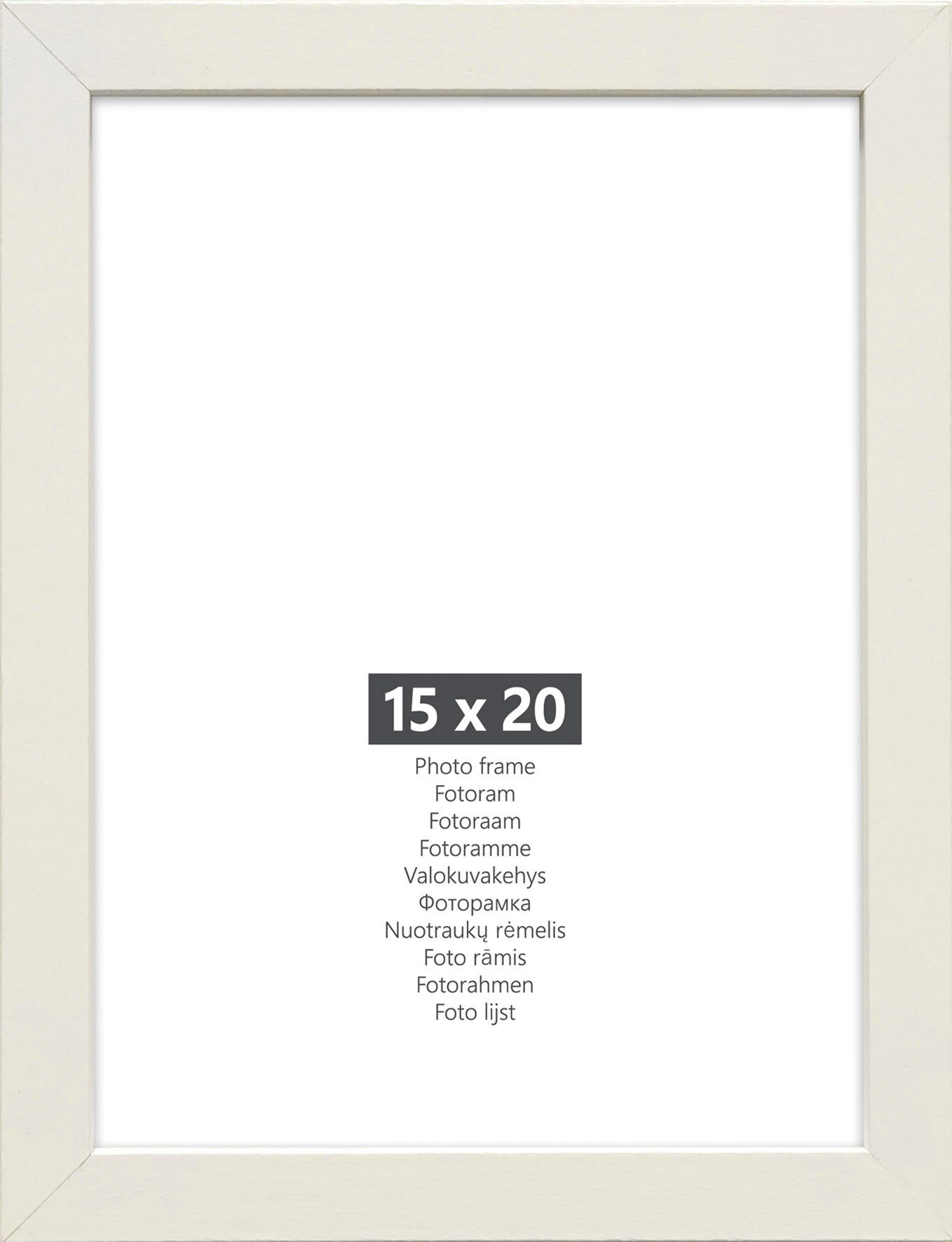 6 (DIN A4) 4x Weiß 15x20 6er, andas (Set, cm Bilderrahmen-Set St), 21x30 A5) 2x (DIN Bilderrahmen +