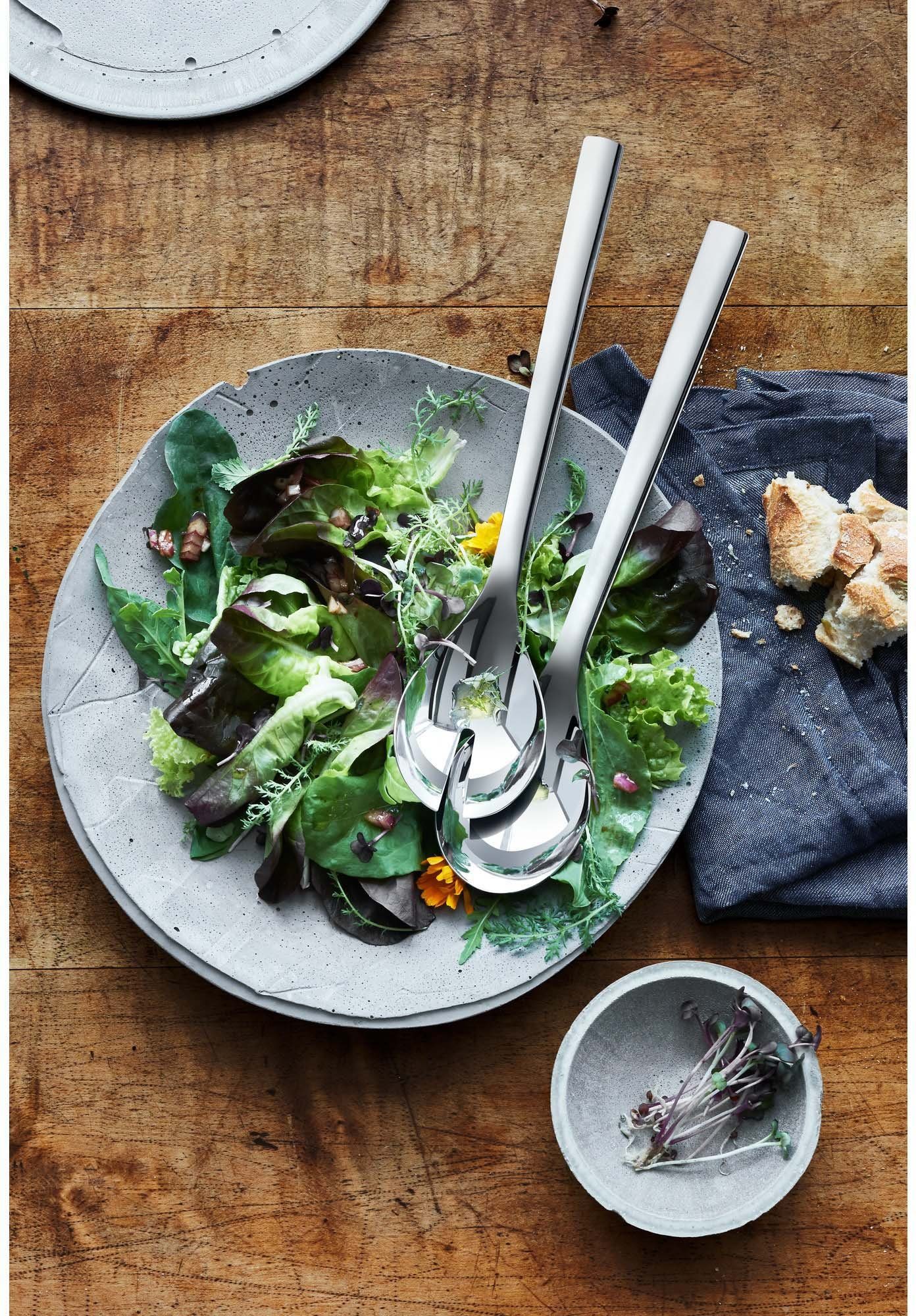 WMF Salatbesteck Nuova (Set, 2-tlg), zeitlos-schlicht designed