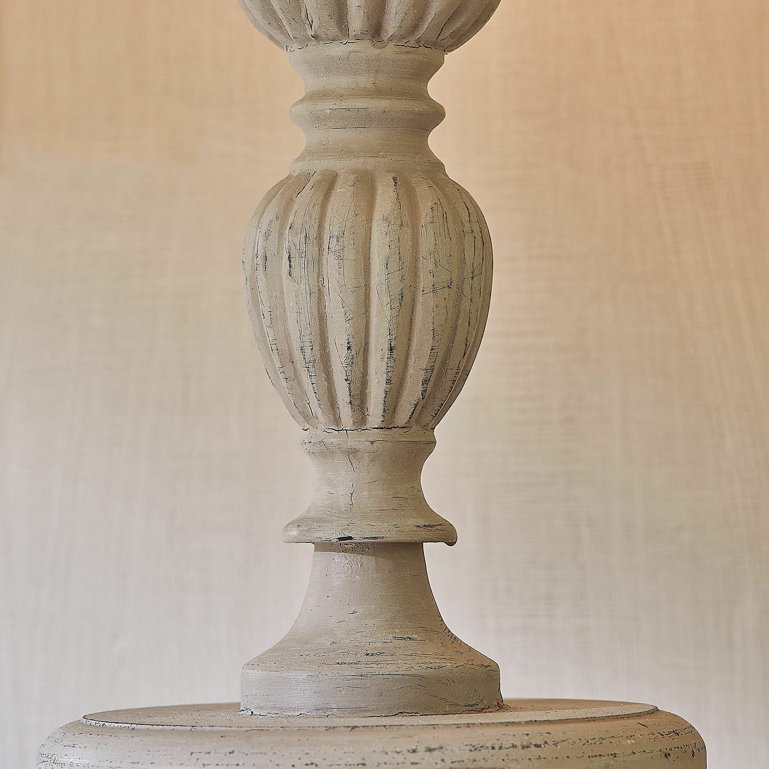 Mirabeau Tischleuchte Tischlampe Zepinal antikgrau/creme