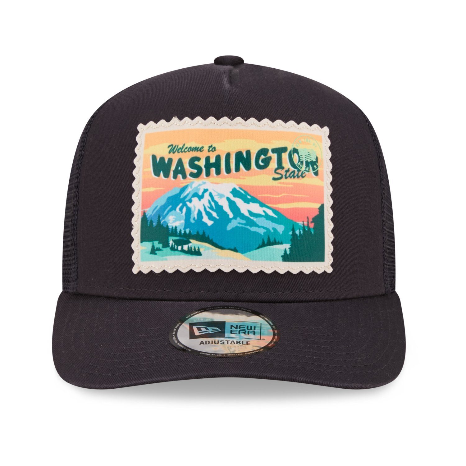 New Era Trucker Cap AFrame Trucker POSTCARD Washington