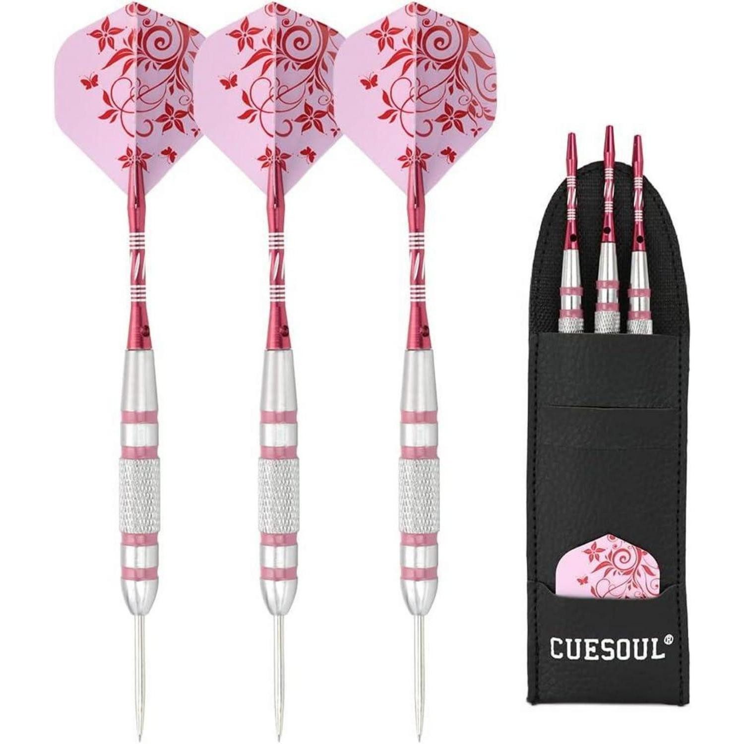 LuxusKollektion Dartpfeil 3er Set Steel Dartpfeile 18-27 Gramm STBS065 Aluminiumschäfte