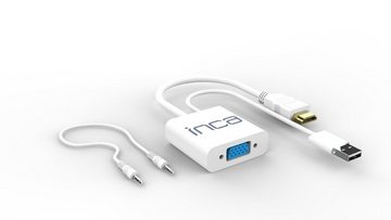 INCA VGA zu HDMI Konverter mit USB- und Audiokabeln HDMI-Adapter