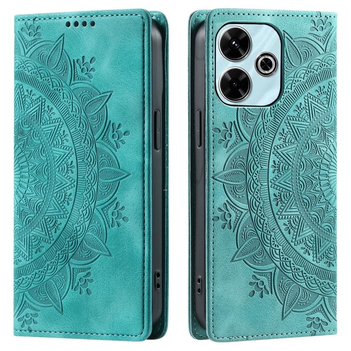 CoverKingz Handyhülle Hülle für Xiaomi Redmi 13 5G/4G Handyhülle Flip Case Cover Etui, Mandala