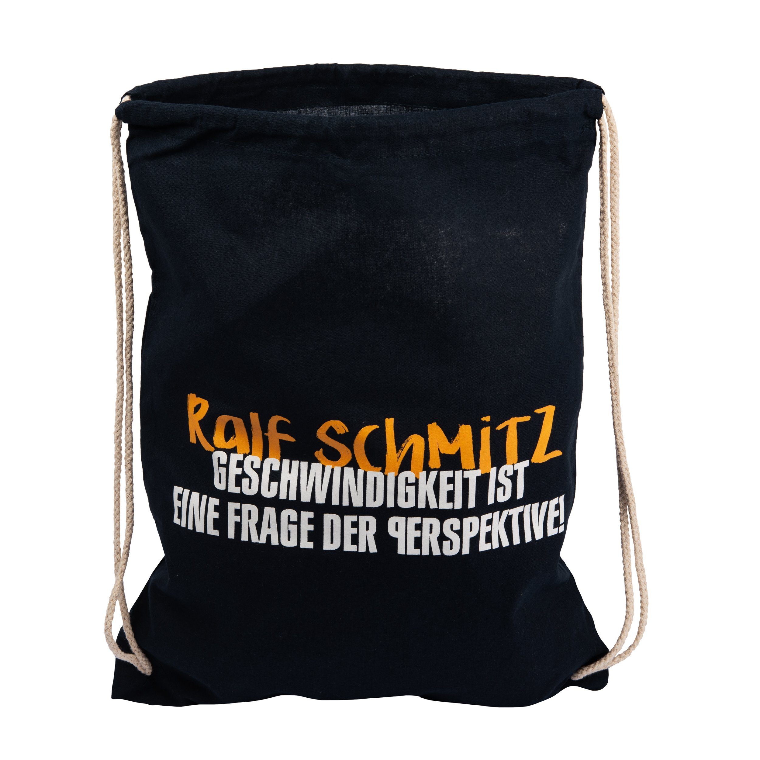 United Labels® Gymbag Ralf Schmitz Turnbeutel - Geschwindigkeit ist eine Frage der... Blau