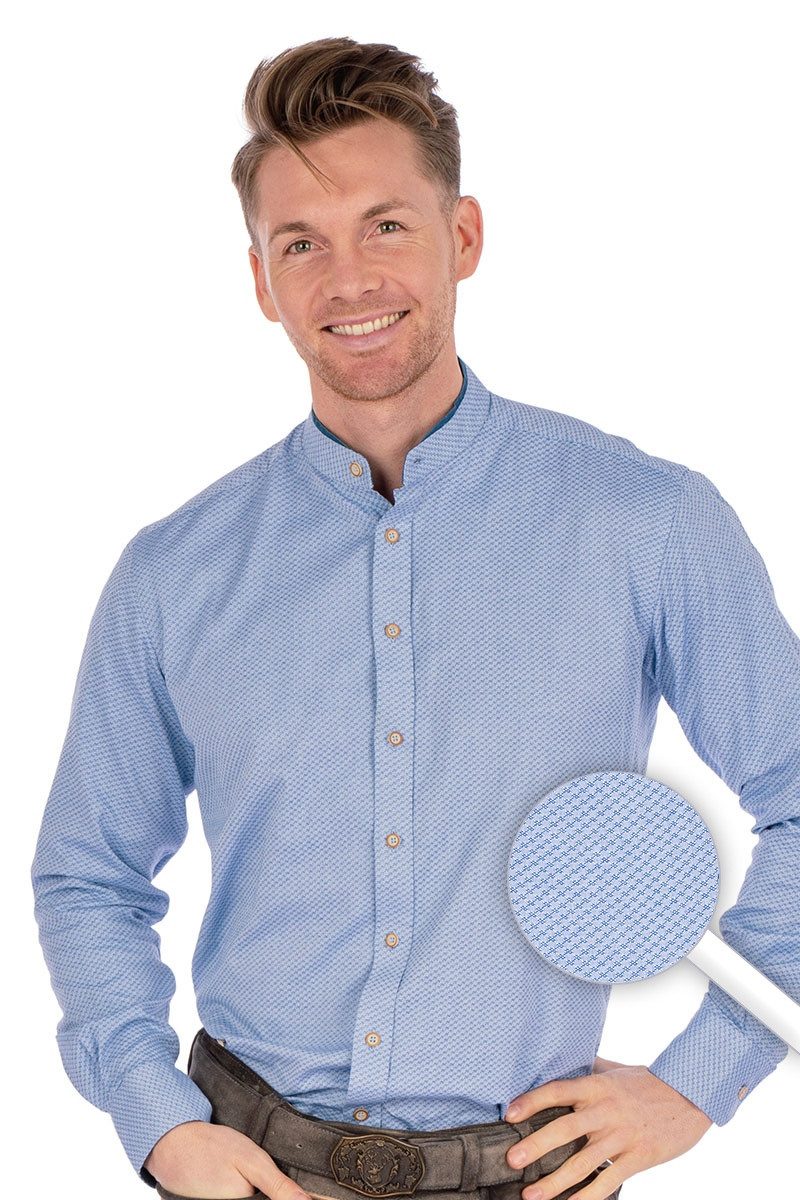 Trachtenhemd Trachtenhemd - TANJO - pale denim, salbeigrün