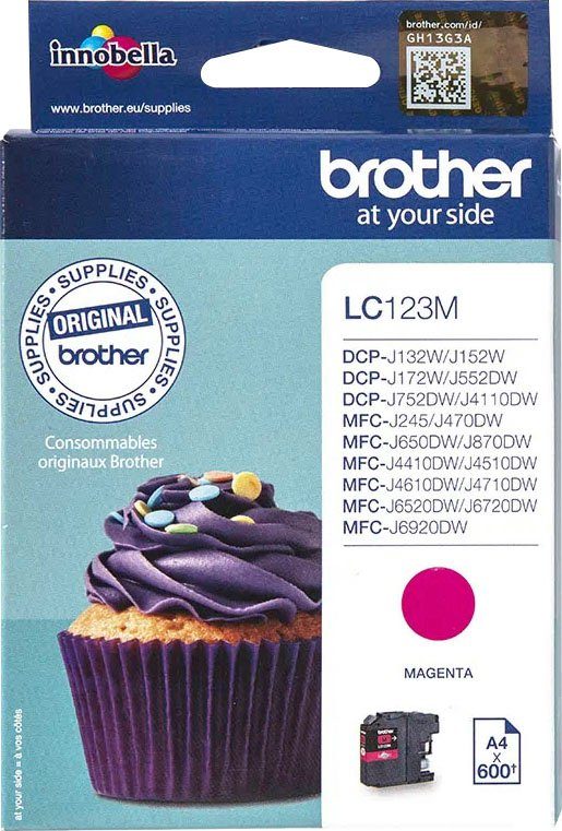 Brother LC-123M Tintenpatrone (1-tlg) magenta