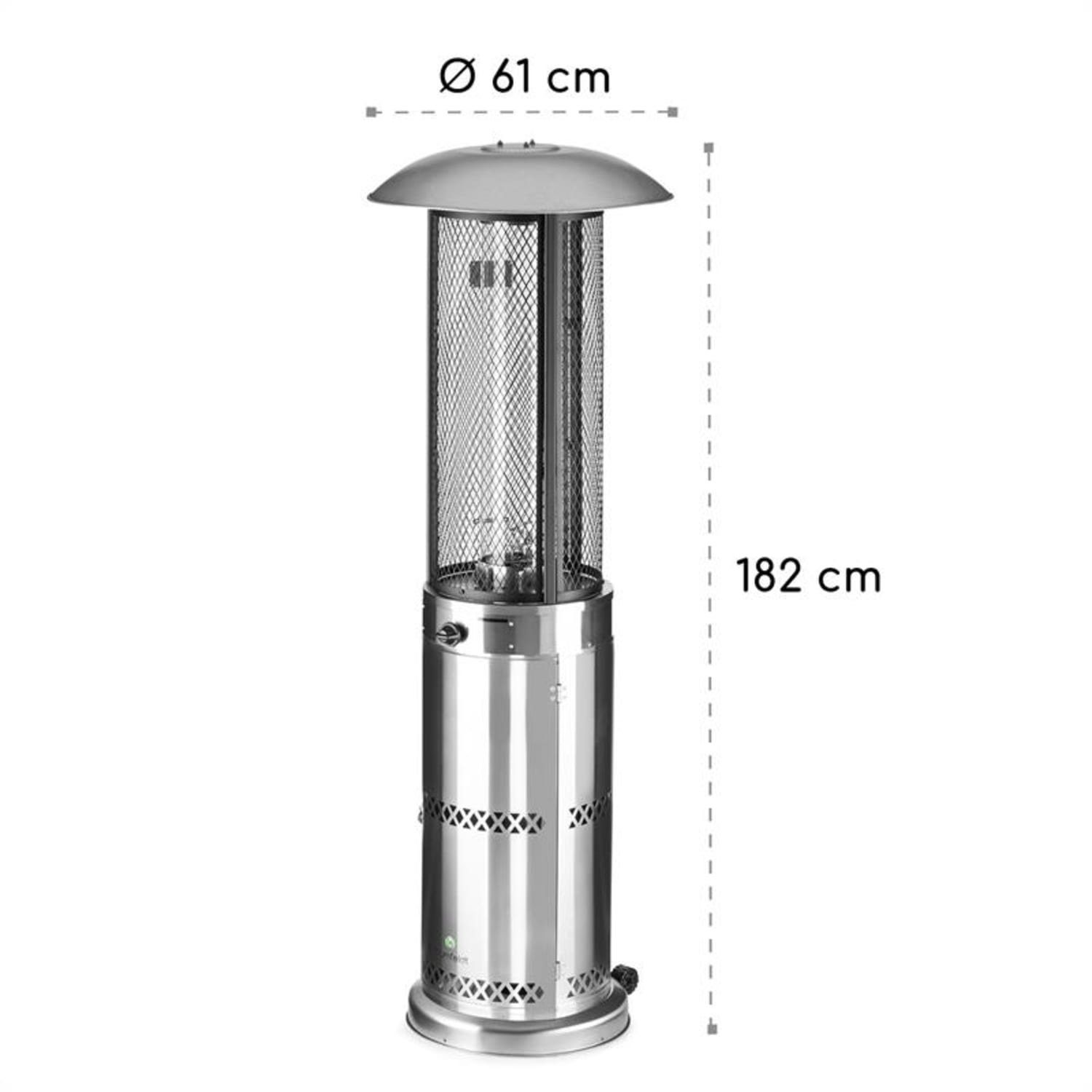 blumfeldt Terrassenstrahler Goldflame Deluxe, elektrische Gasheizgerät terr günstig online kaufen