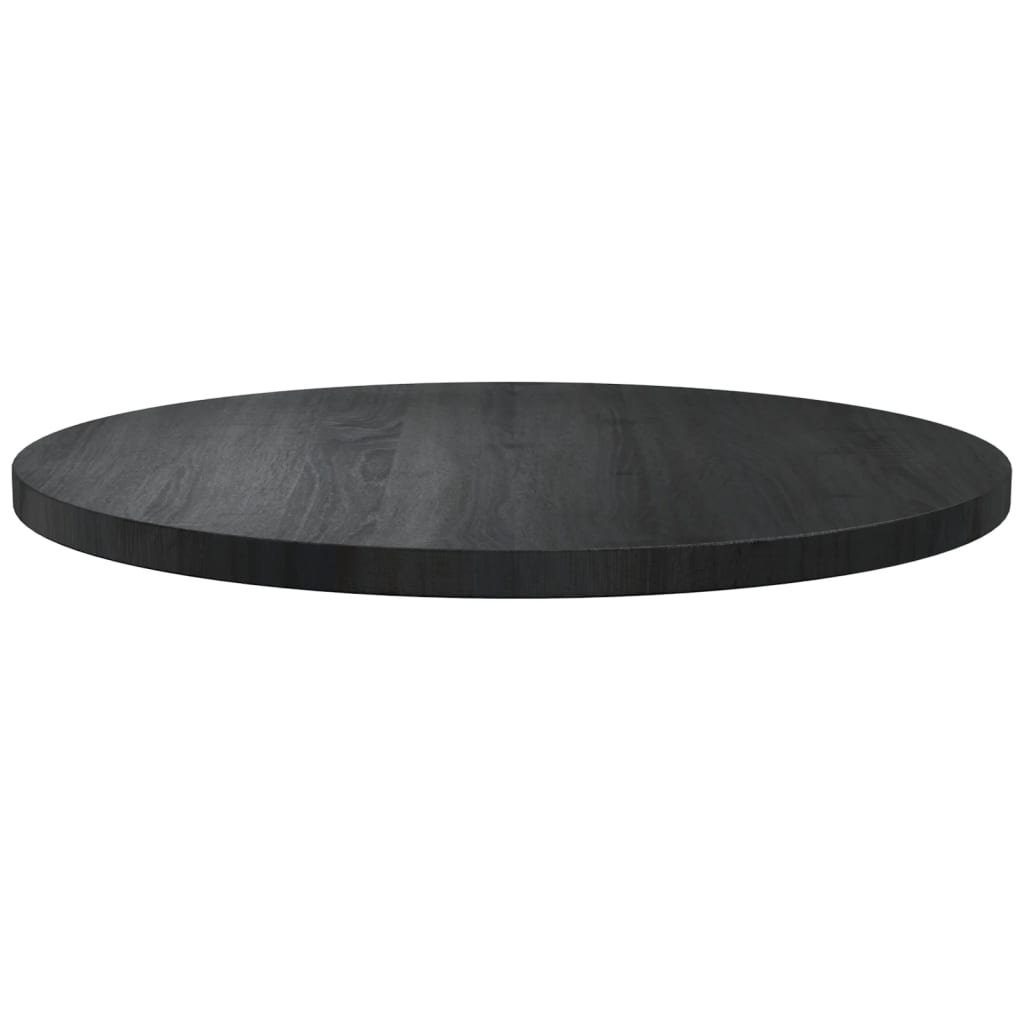 Kiefer Schwarz Tischplatte Massivholz St) (1 cm Ø60x2,5 furnicato
