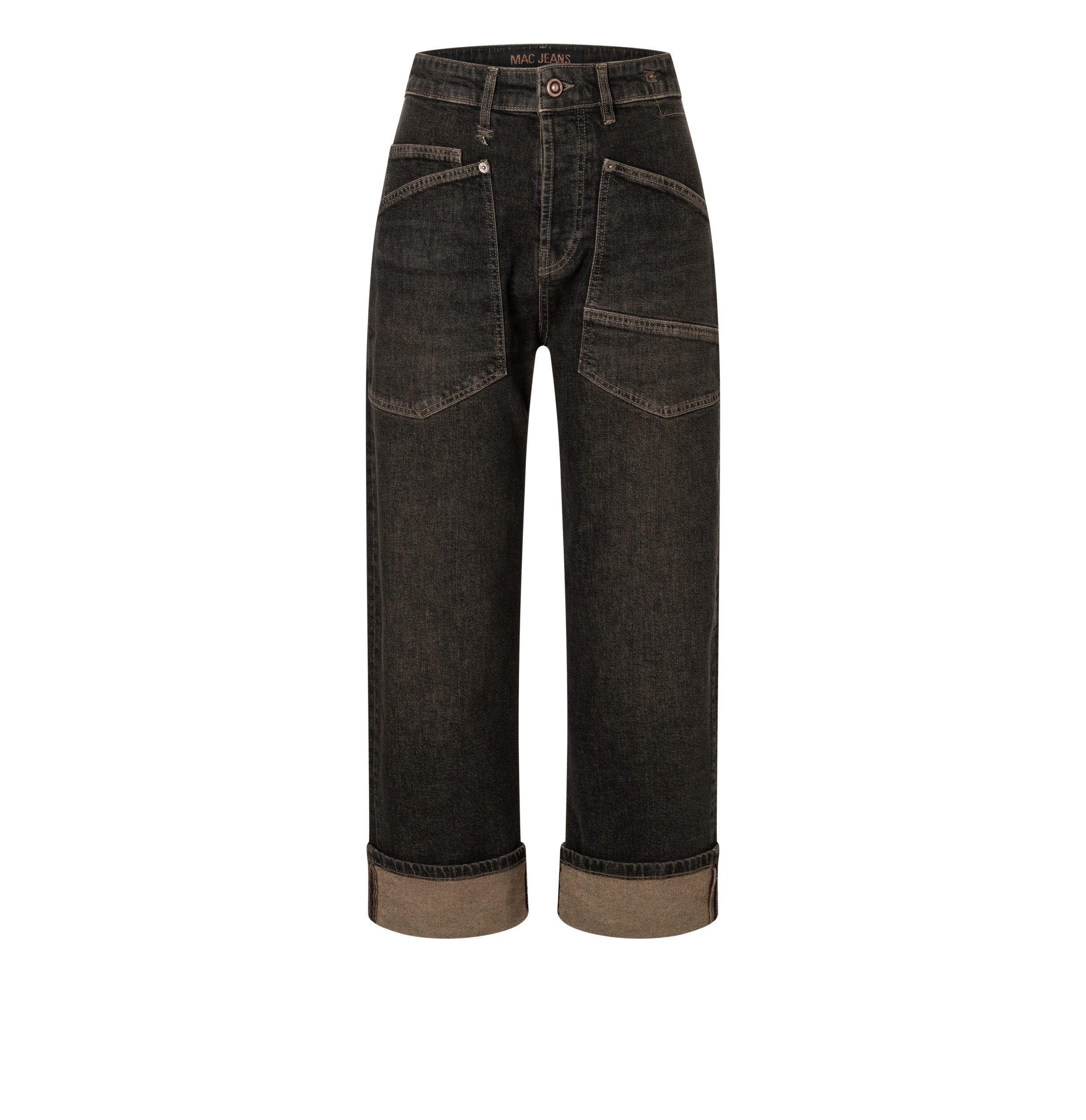 MAC 5-Pocket-Jeans BAGGY brown tinted black günstig online kaufen