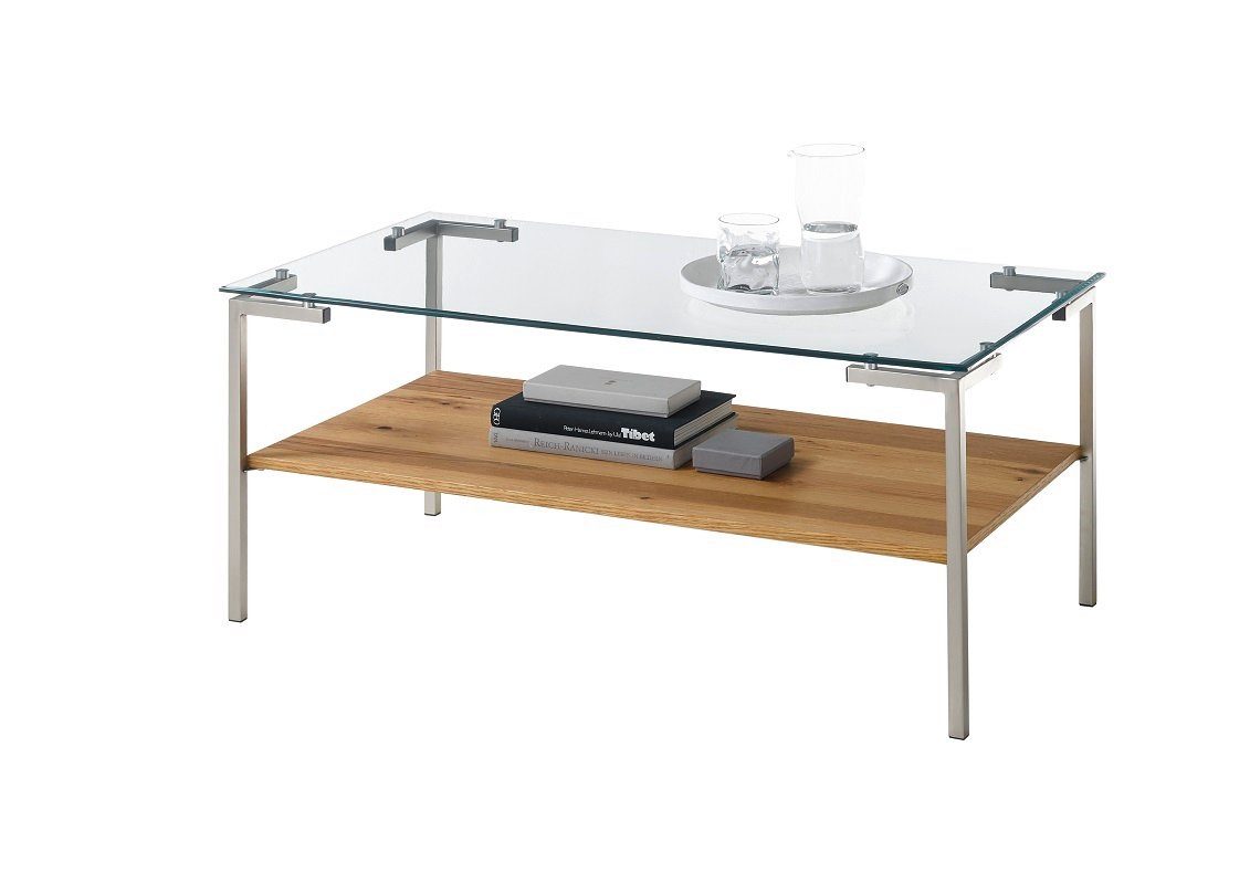 MCA furniture Couchtisch Couchtisch Glasgow mit Glasplatte, 110X60 (no-Set), Breite 110 cm,Tischplatte aus Glas