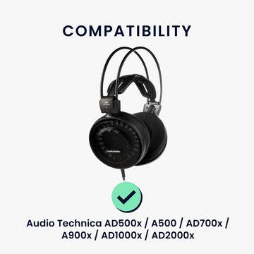 kwmobile 2x Ohr Polster für Audio Technica AD500x/A500/AD700x/A900 etc. Ohrpolster (Ohrpolster Kopfhörer - Kunstleder Polster für Over Ear Headphones)