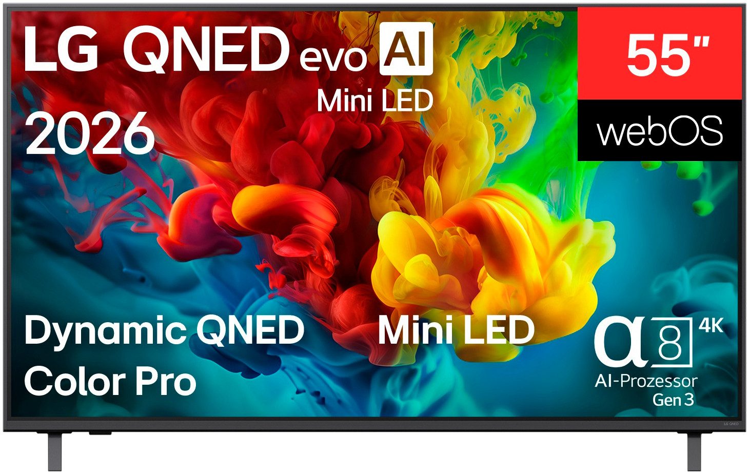 LG 55QNED82B6B QNED-Fernseher (139 cm/55 Zoll, 4K Ultra HD, Smart-TV)