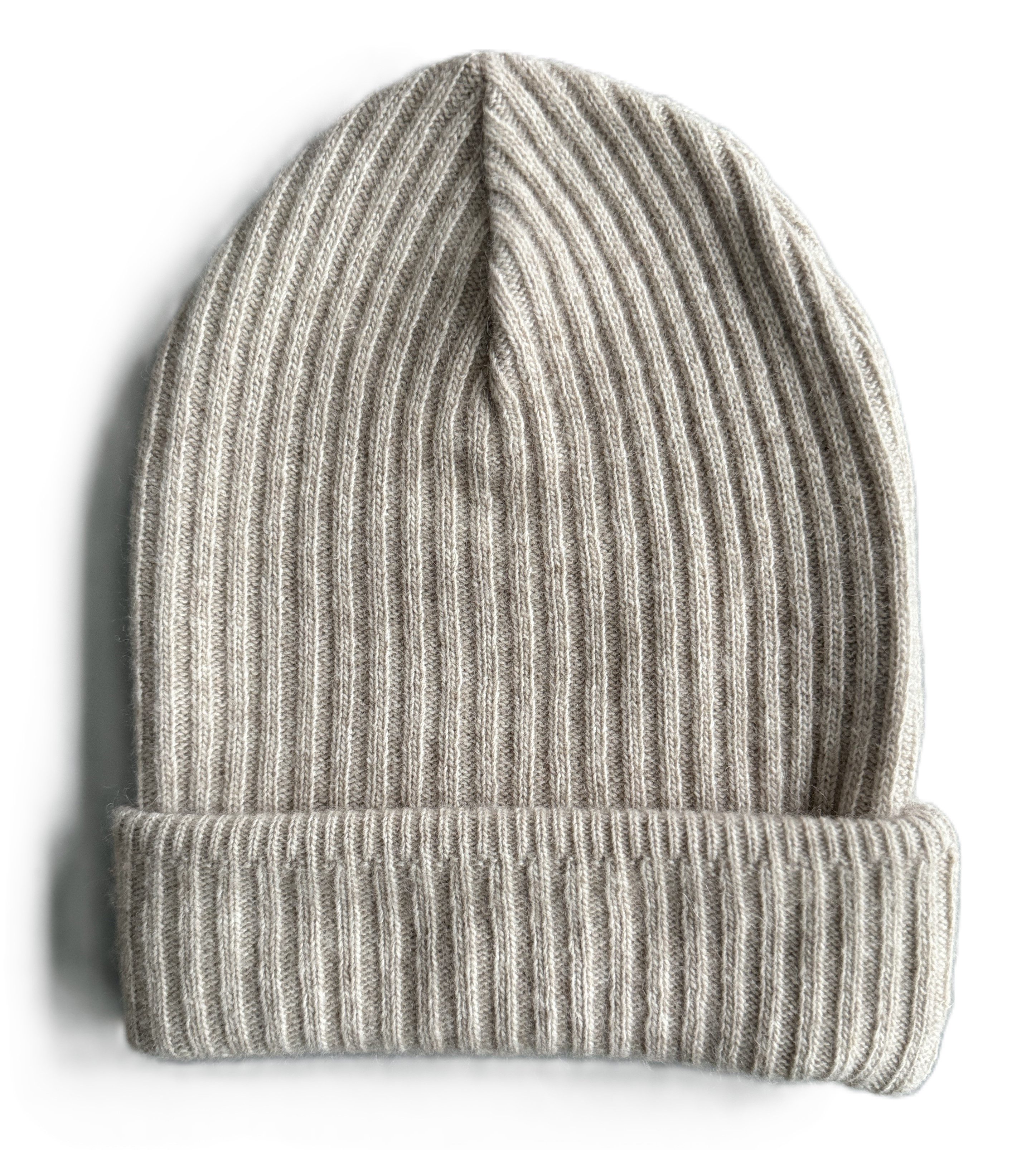 Zuckerwatte Strickmütze mit Umschlag aus Merinowolle günstig online kaufen