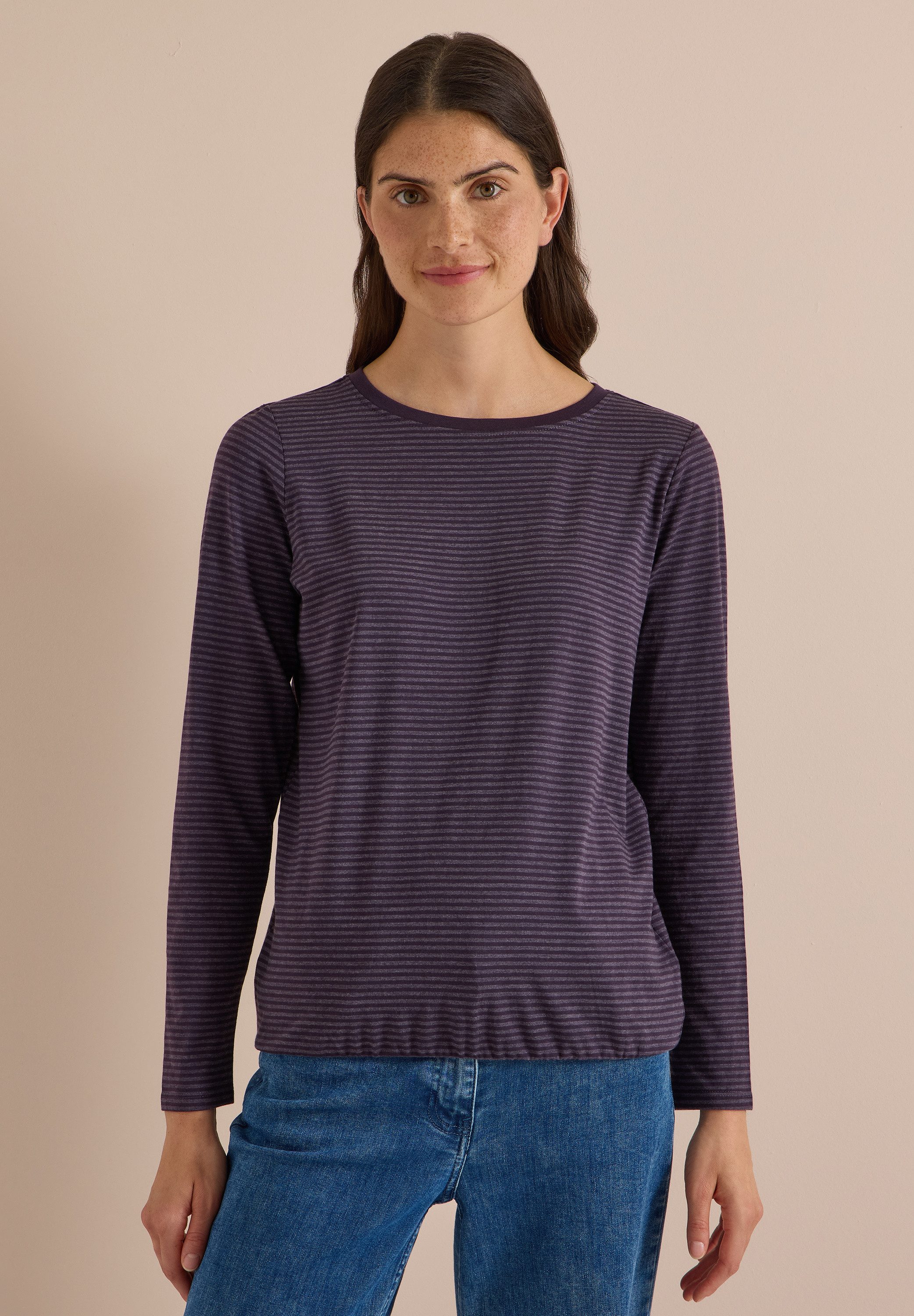 CECIL Langarmshirt im soften Baumwoll-Mix