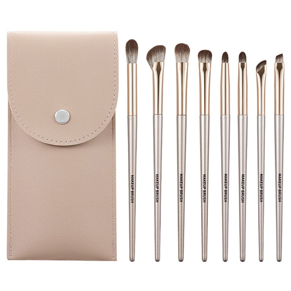 Kosmetikpinsel-Set 8pcs Lidschatten Make-Up Pinsel Set Pinsel Kosmetiktasche Tragbar