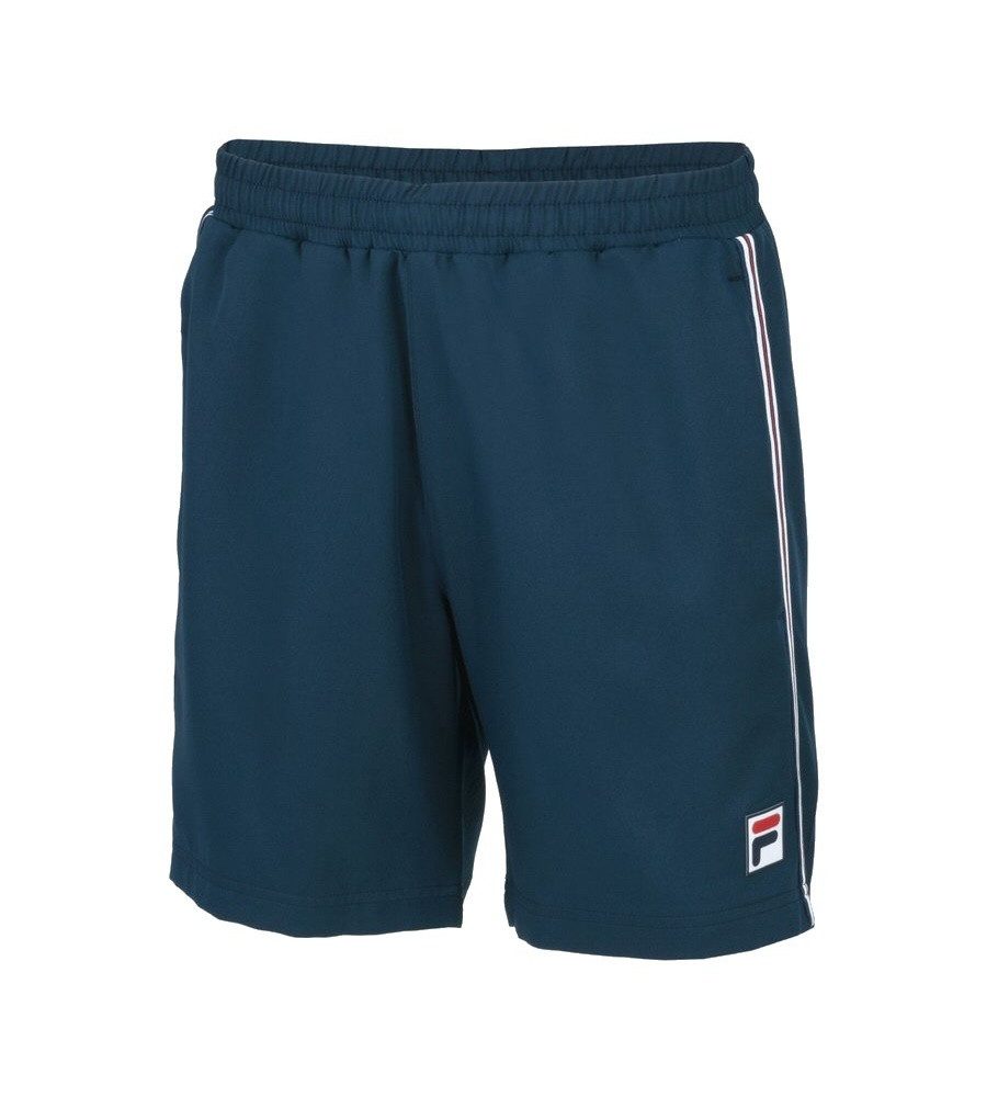 Fila Shorts Tennishose Riley (100% Polyester, atmungsaktiv) kurz dunkelblau Herren
