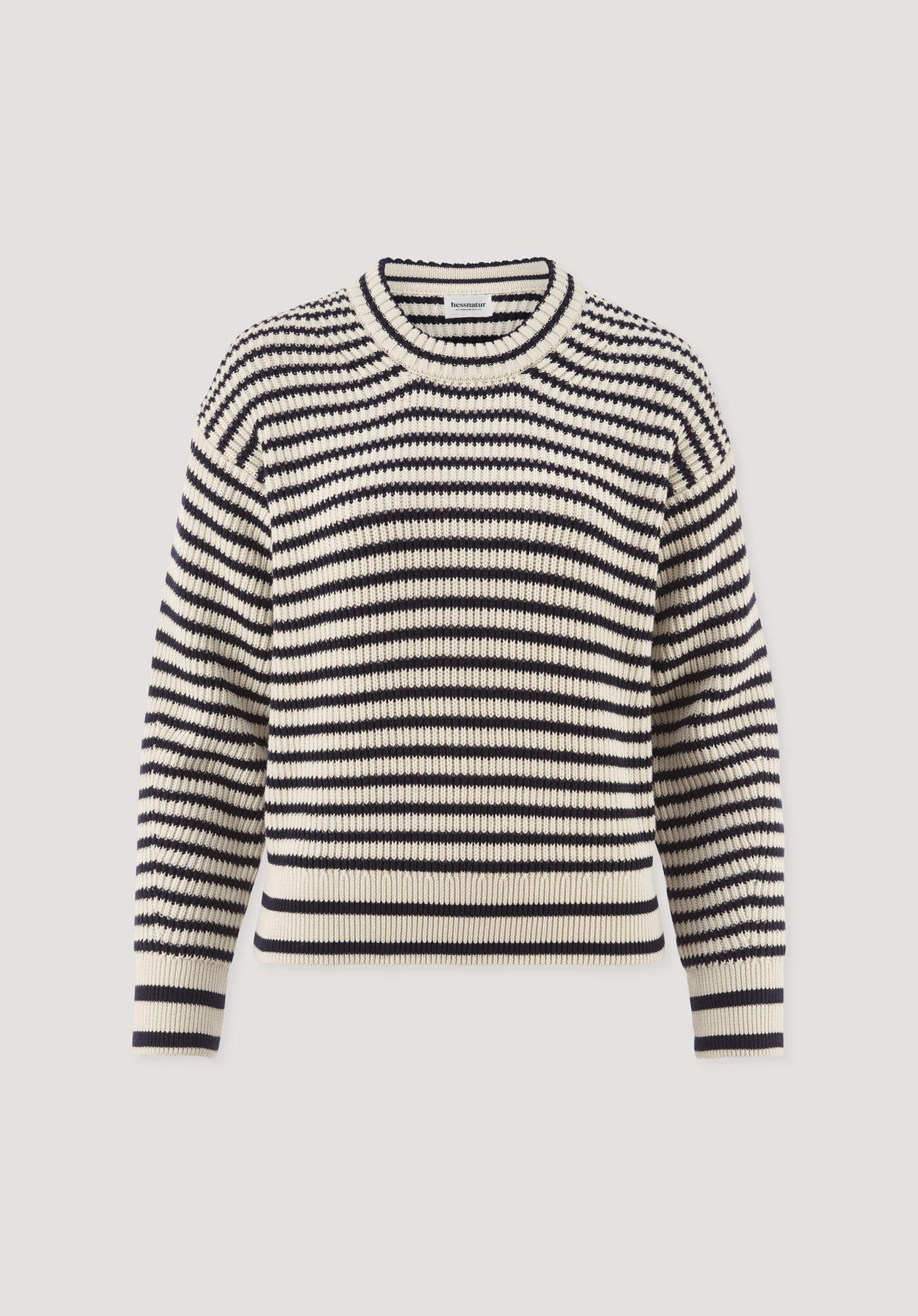 Hessnatur Strickpullover aus reiner Bio-Baumwolle (1-tlg)