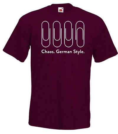 Youth Designz T-Shirt Chaos German Style Herren T-Shirt mit lustigen Frontprint