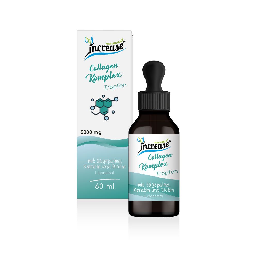 increase NATURALLY Liposomaler Collagen Komplex - (150.000mg pro Packung) 5000mg Collagen Tropfen, 60 ml