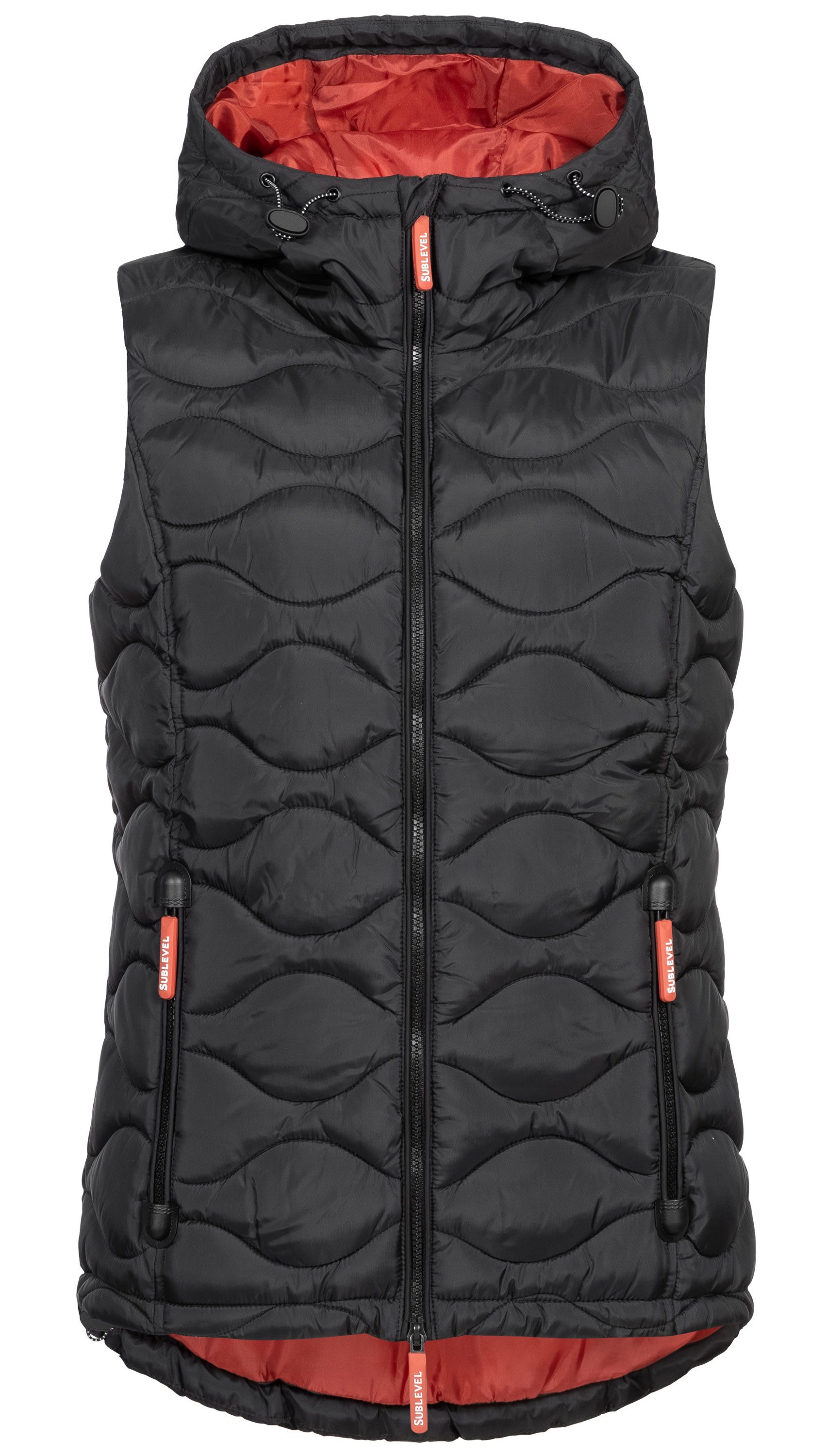 SUBLEVEL Steppweste Damen mit Kapuze Waistcoat günstig online kaufen