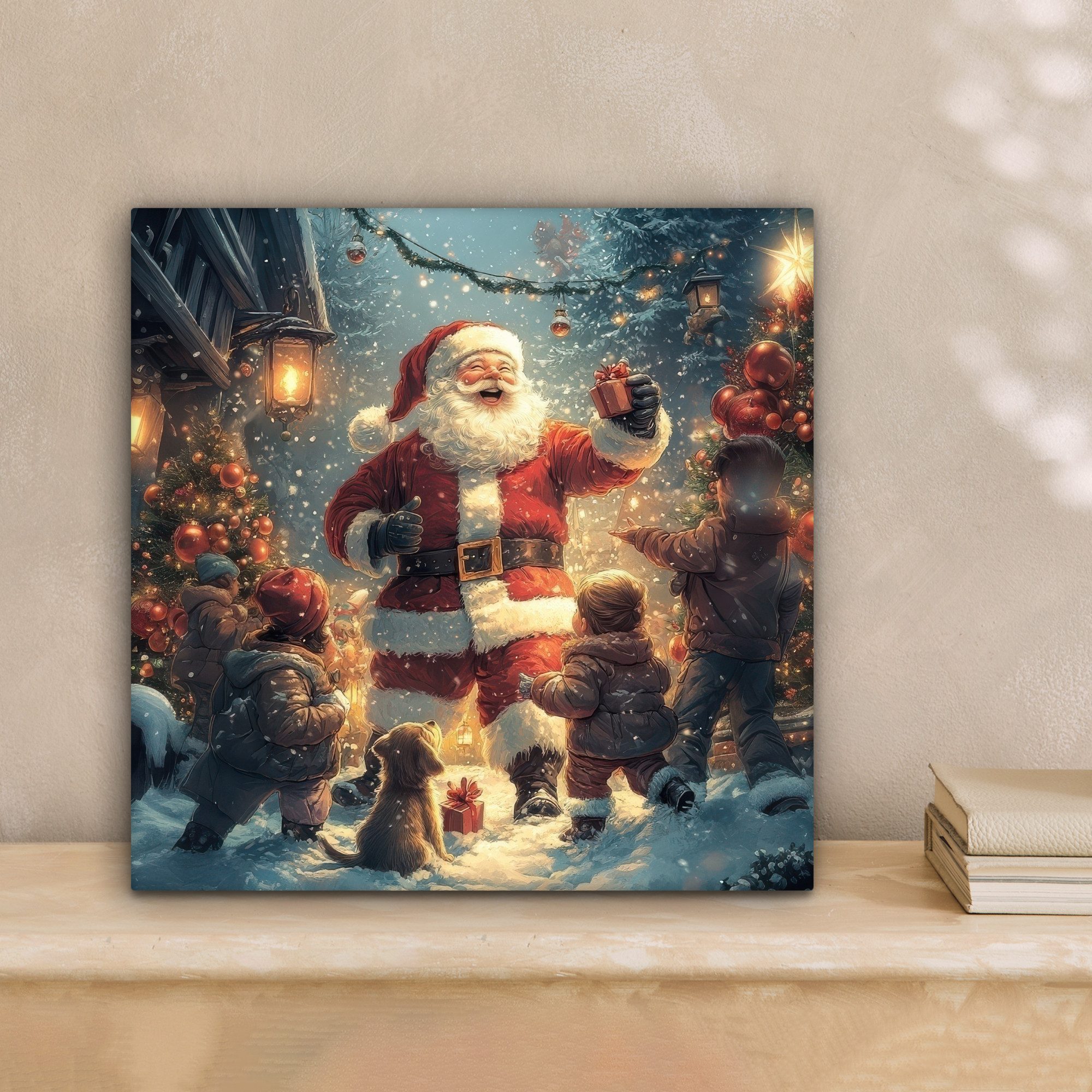 OneMillionCanvasses® Leinwandbild Weihnachtsstimmung - Schnee - günstig online kaufen
