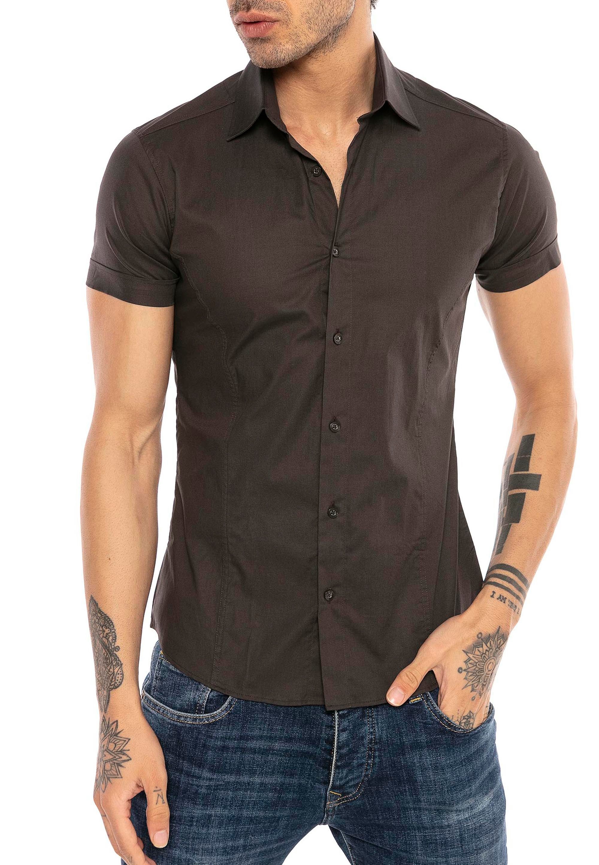 RedBridge Kurzarmhemd Slim Fit – Eleganter günstig online kaufen