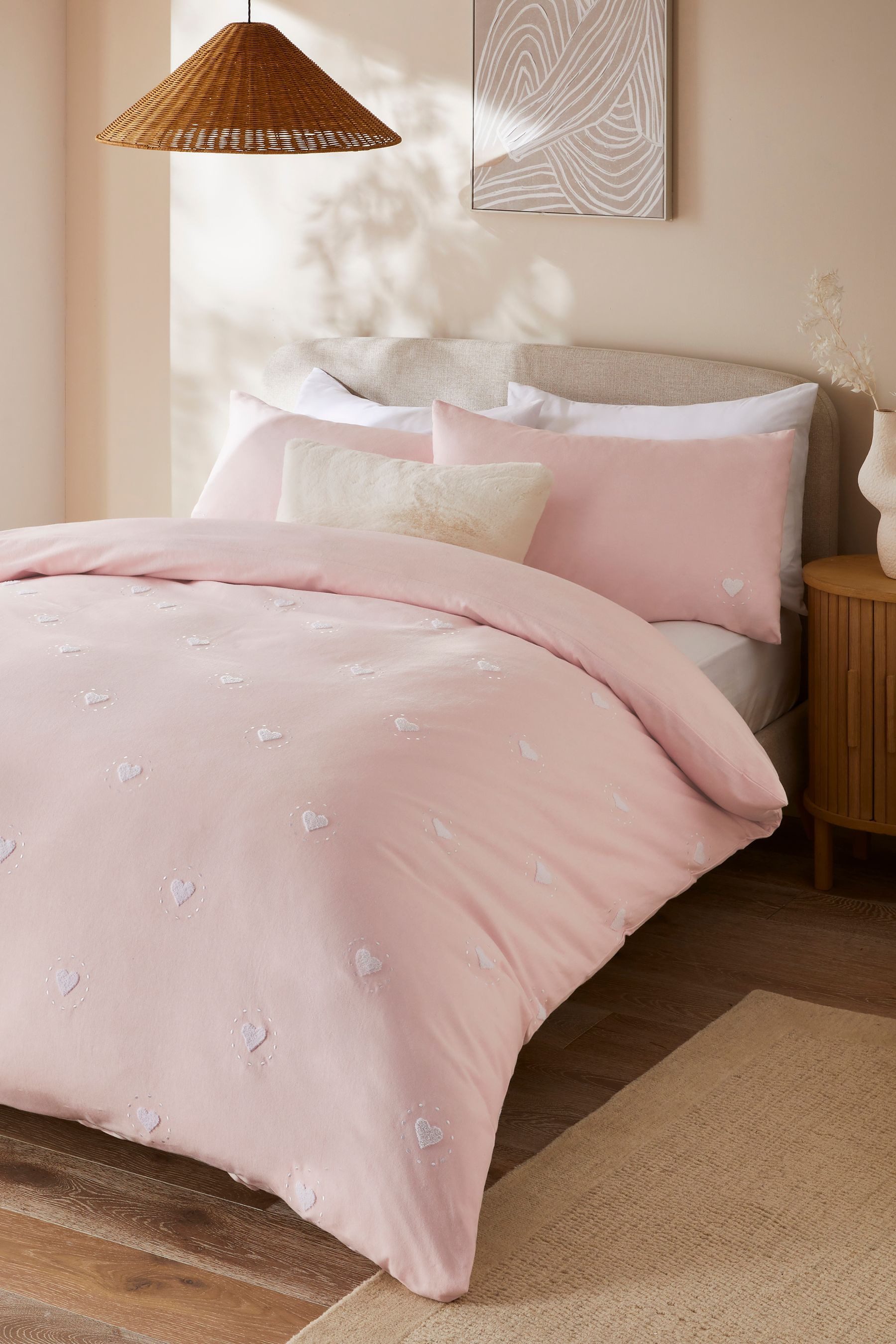 Next Bett-Set Angeraute Bettwäsche aus reiner Baumwolle Herz, Bezug: Baumwo günstig online kaufen
