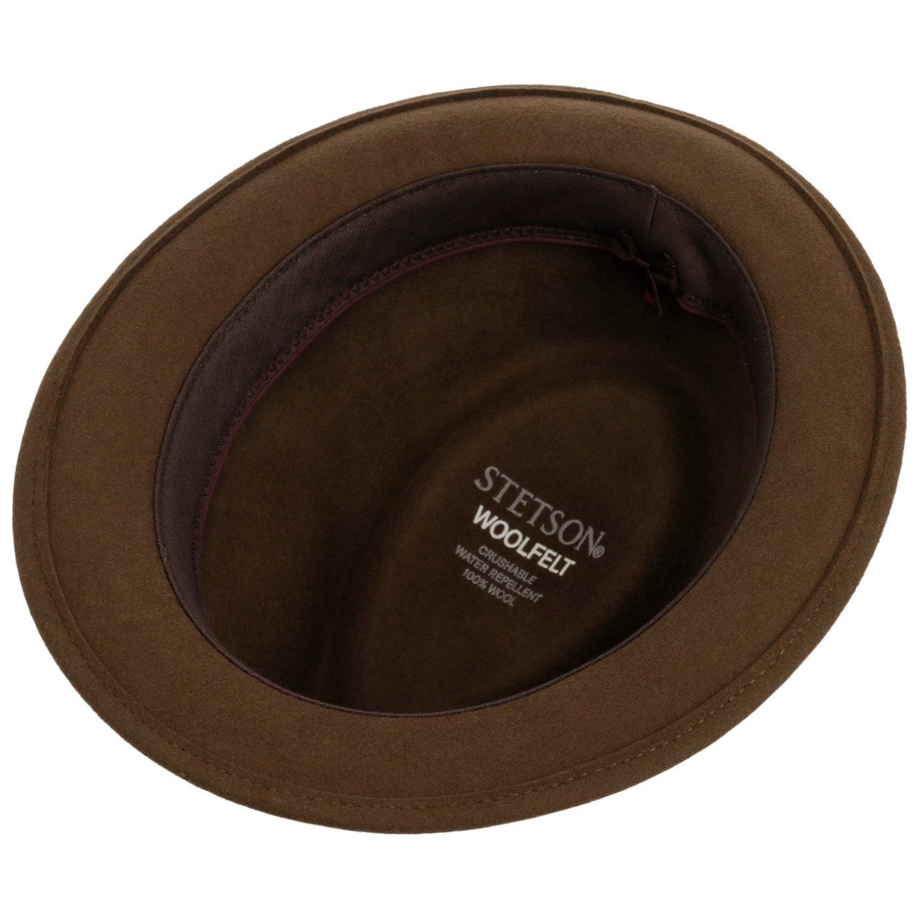 Stetson Trilby (1-St) Wollfilzhut mit Ripsband