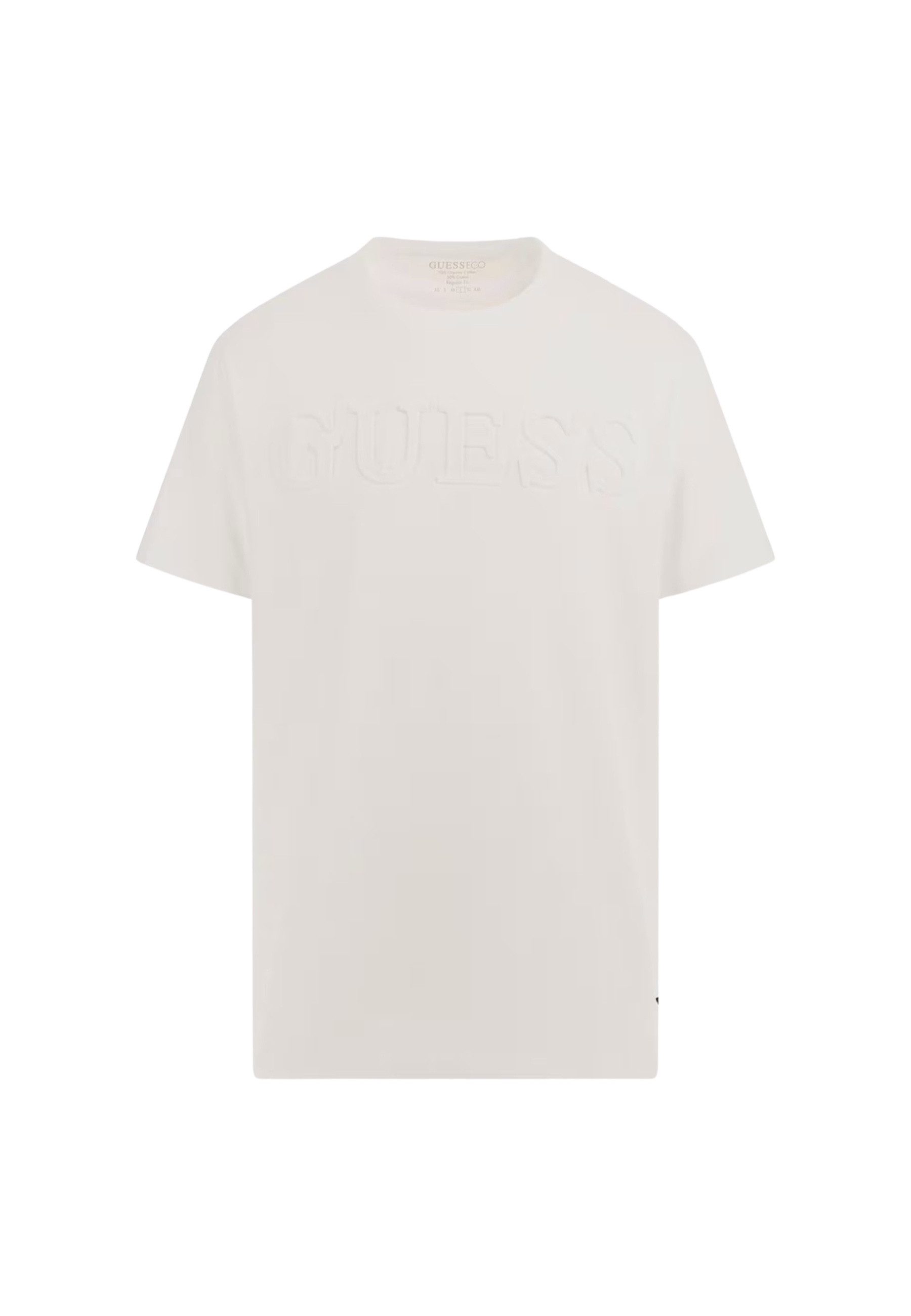 Guess T-Shirt T-Shirt EMBOSSED LOGO Kurzarmshirt (1-tlg., 1)