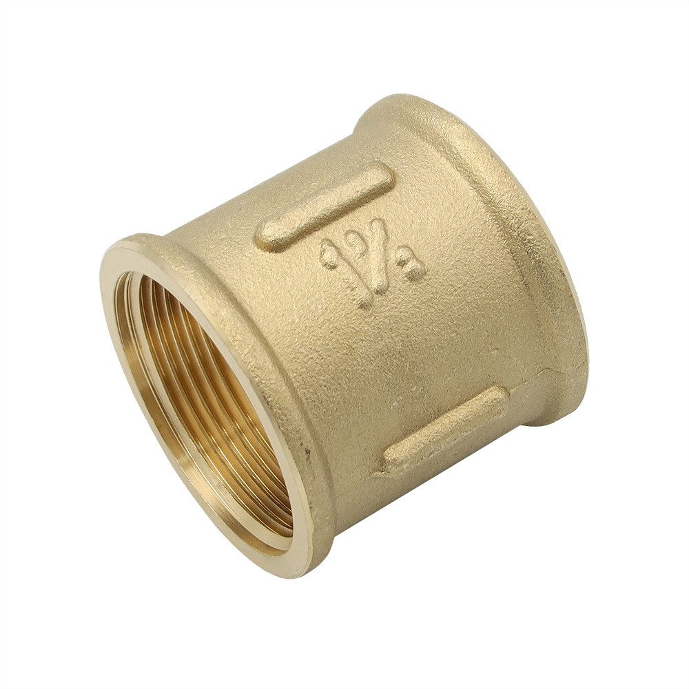 Gewindefitting Rohr Muffe 1 1/2 11/2 Zoll DN40 Messing Muffen Gewinde-Fitting