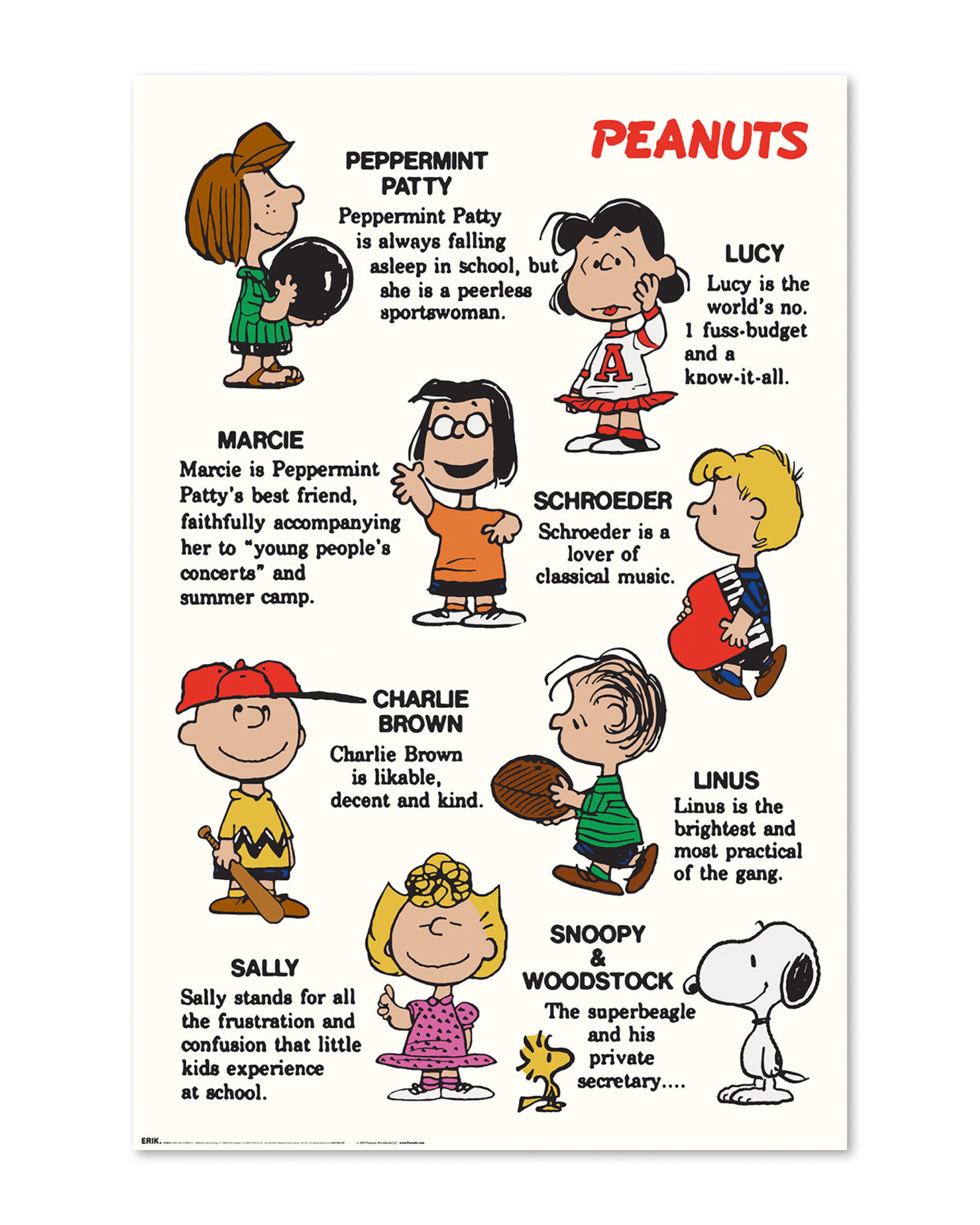 Grupo Erik Poster Peanuts Poster Characters 61 x 91,5 cm