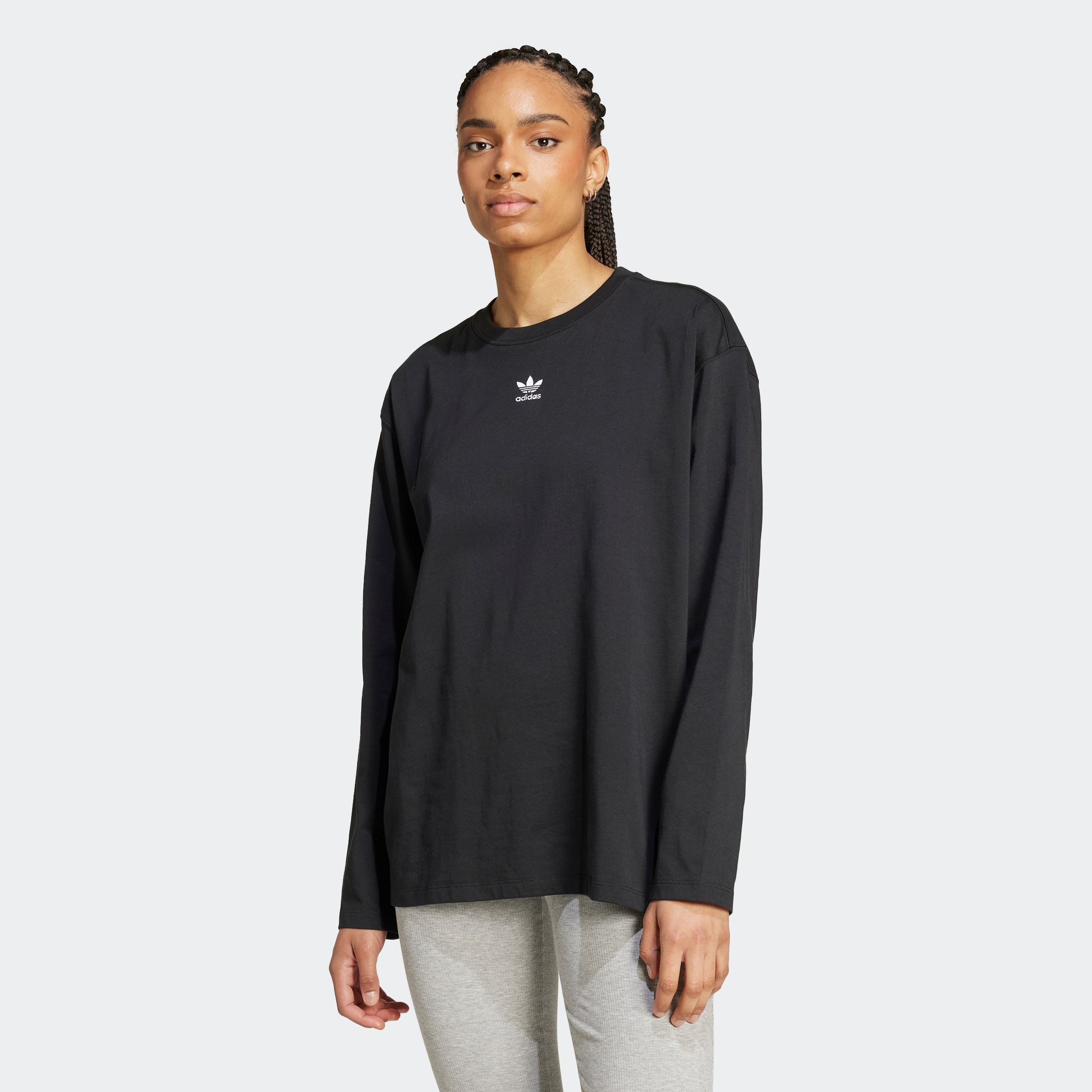 adidas Originals Langarmshirt ESS LONGSLEEVE lockerer Schnitt, Langarm, aus günstig online kaufen