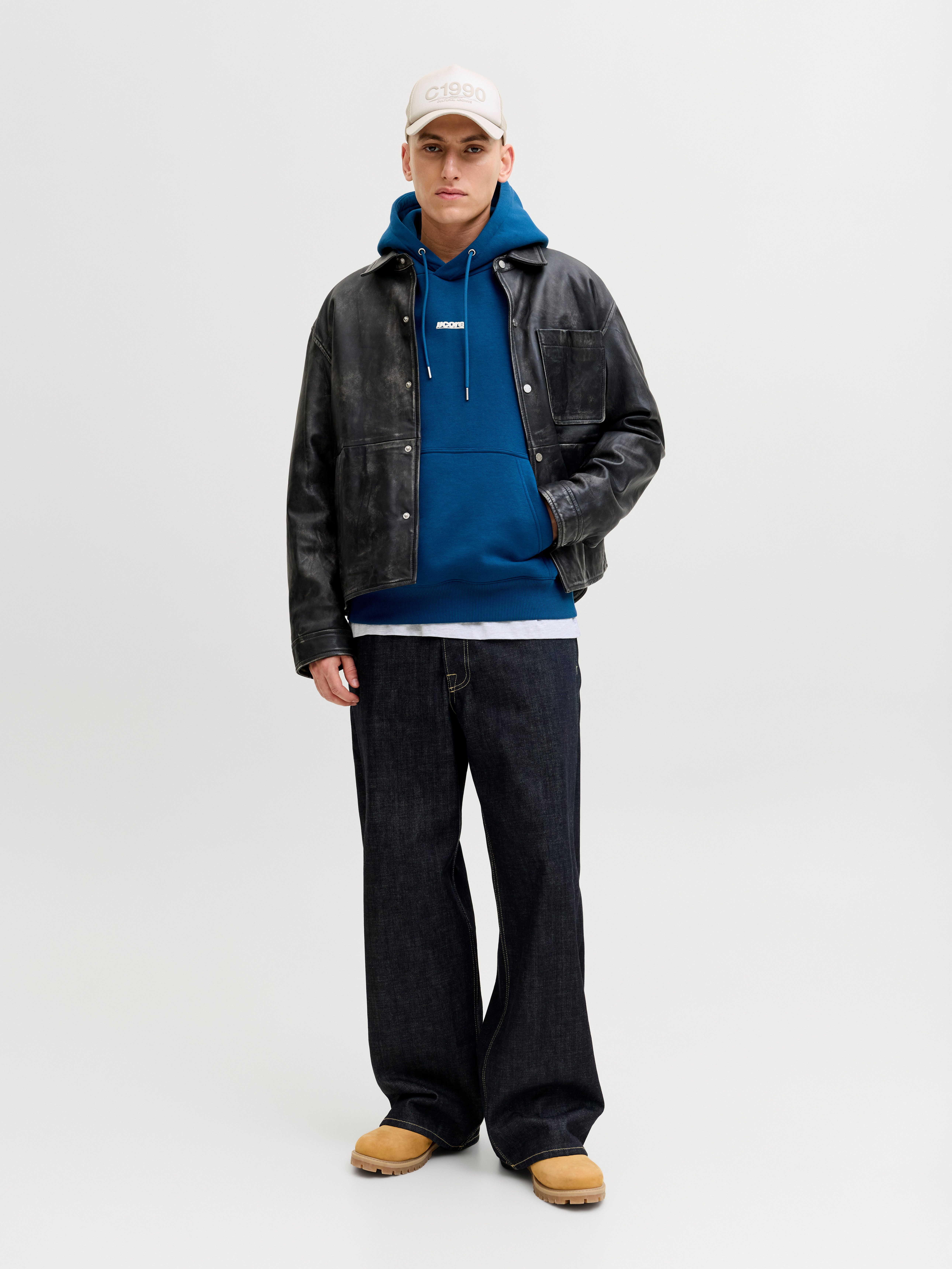 Jack & Jones Kapuzensweatshirt JCOCLUB BACKPRINT SWEAT HOOD mit Print günstig online kaufen